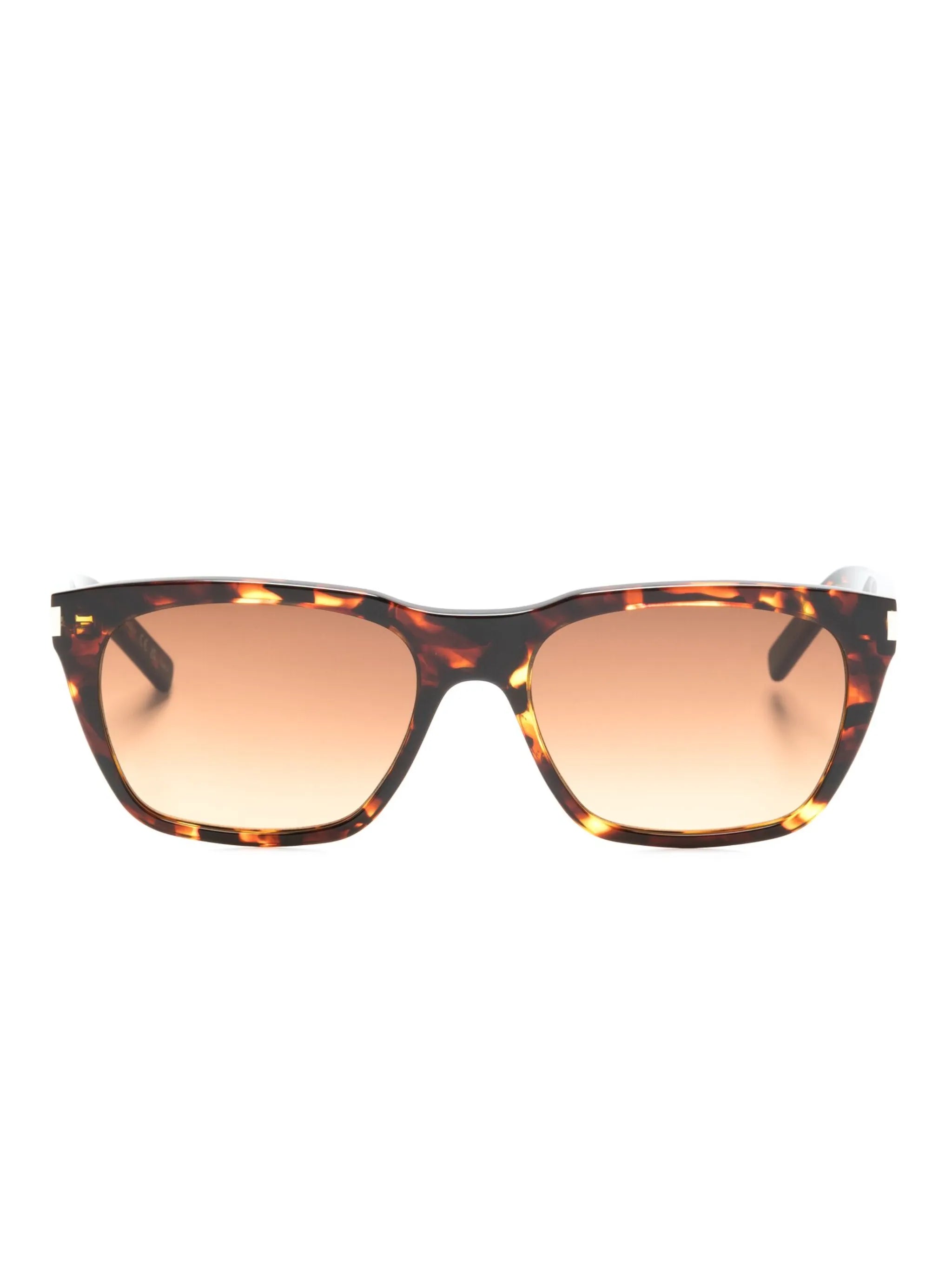 tortoiseshell-effect tinted-lenses sunglasses