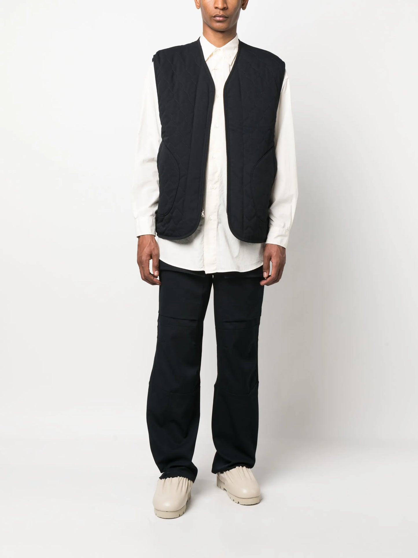 zip-up reversible gilet