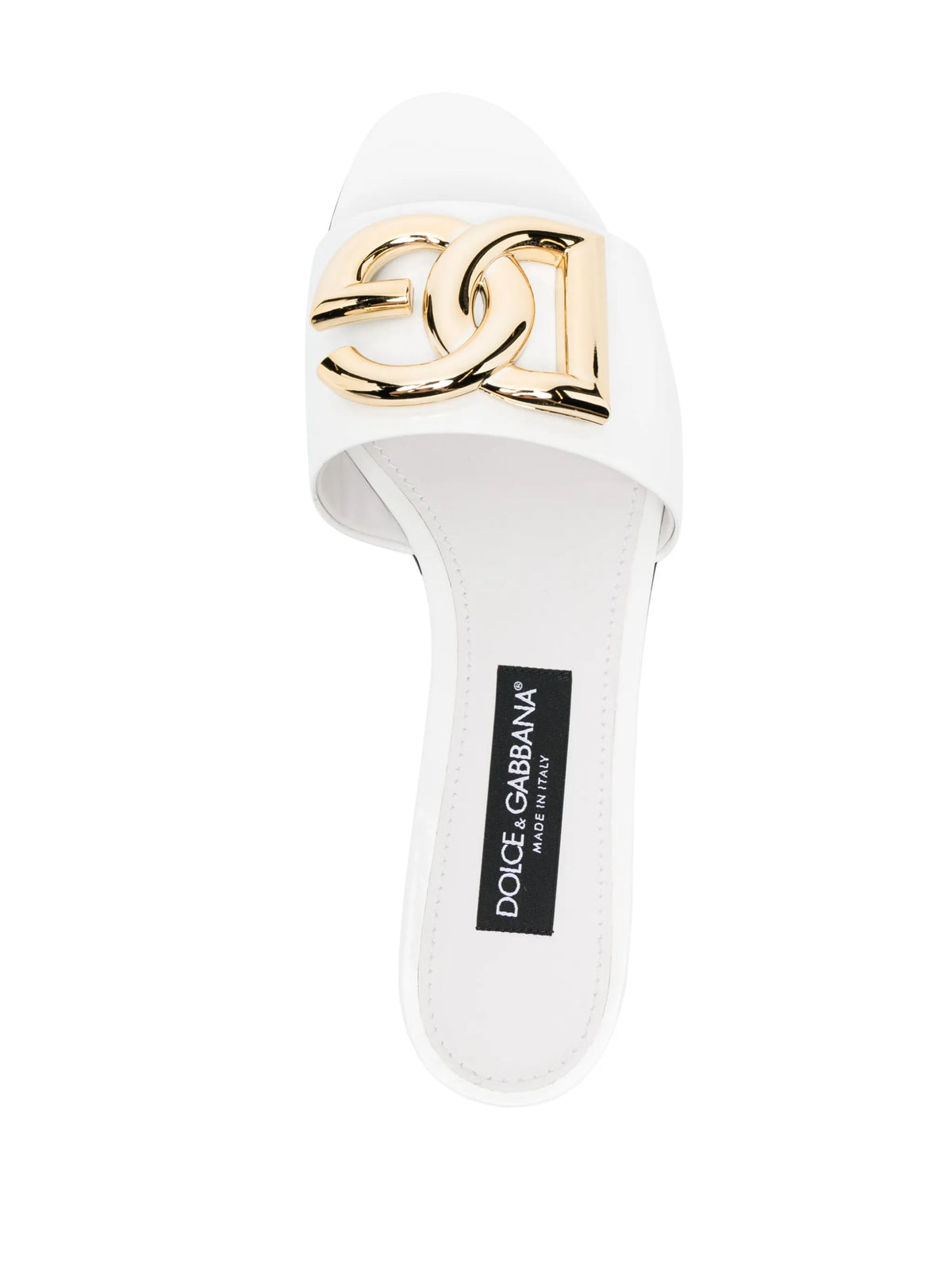 logo-plaque flat sandals