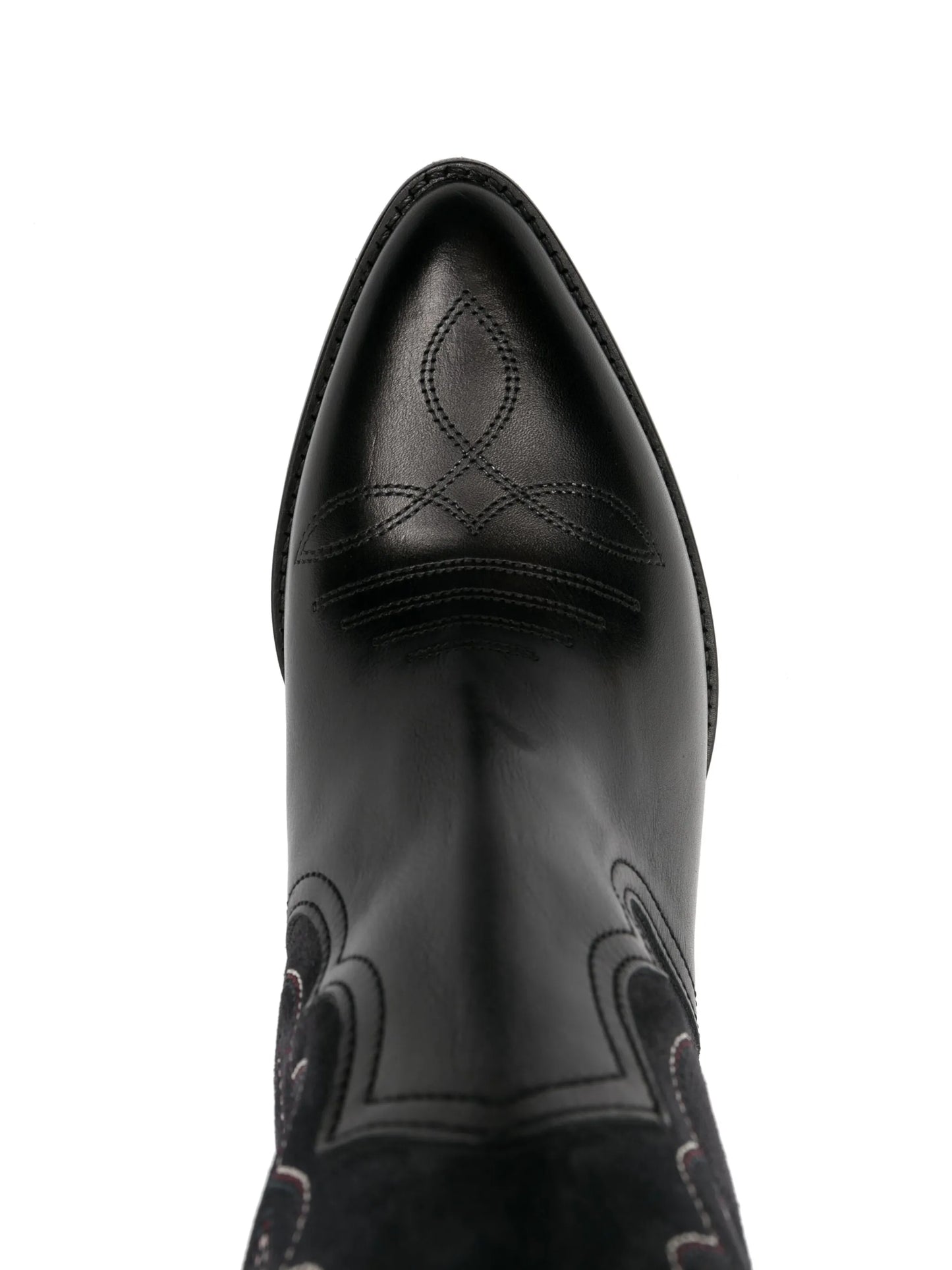 Liela 60mm embroidered leather boots