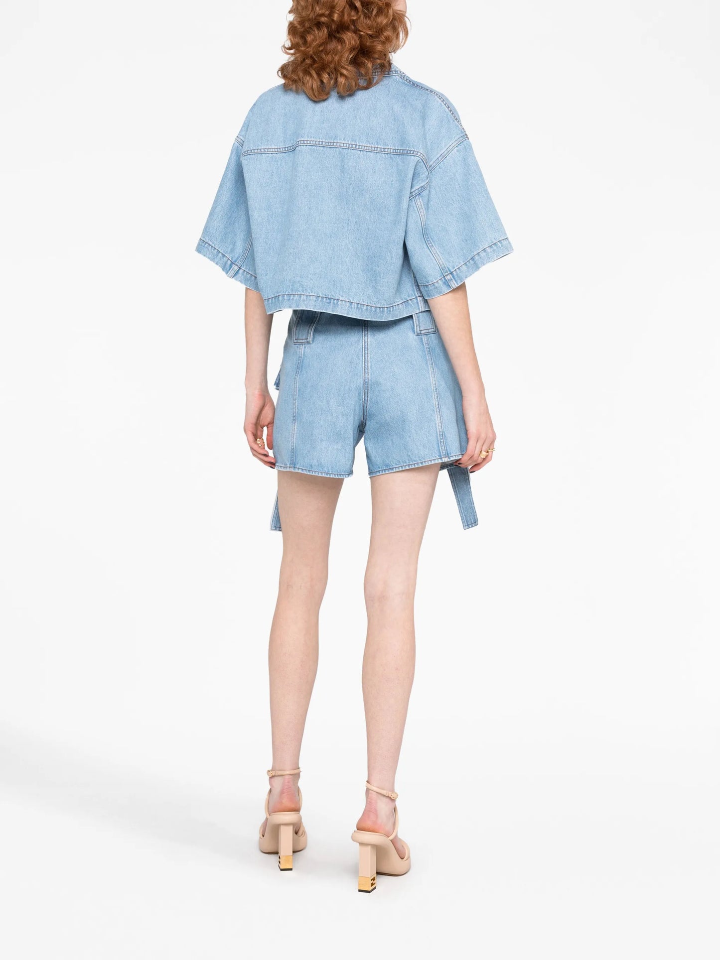 Baguette denim cargo shorts