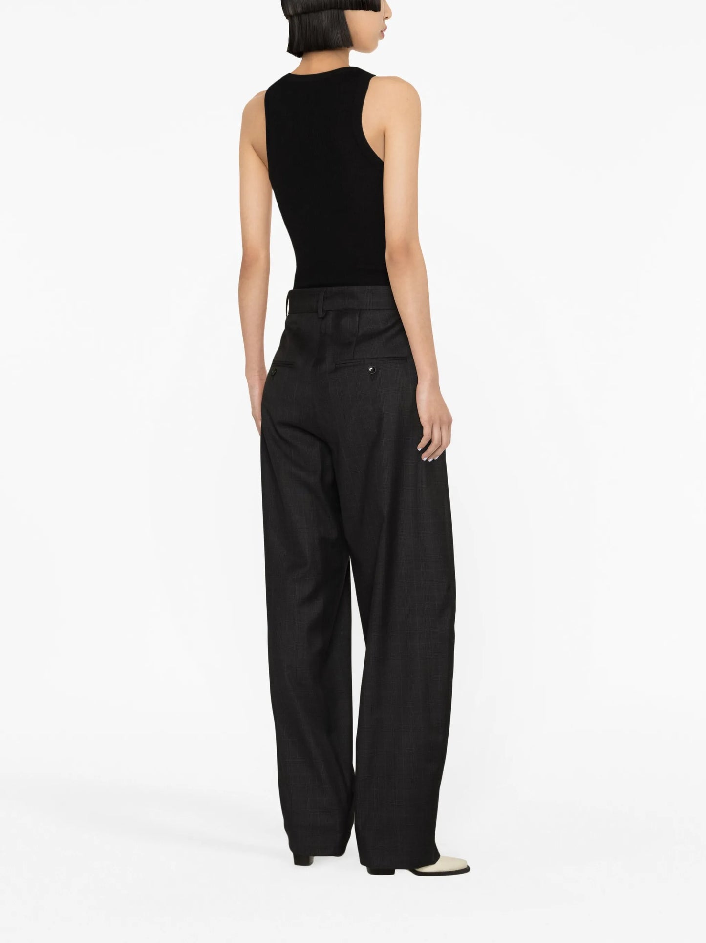 Sopiavea plaid-check tapered trousers