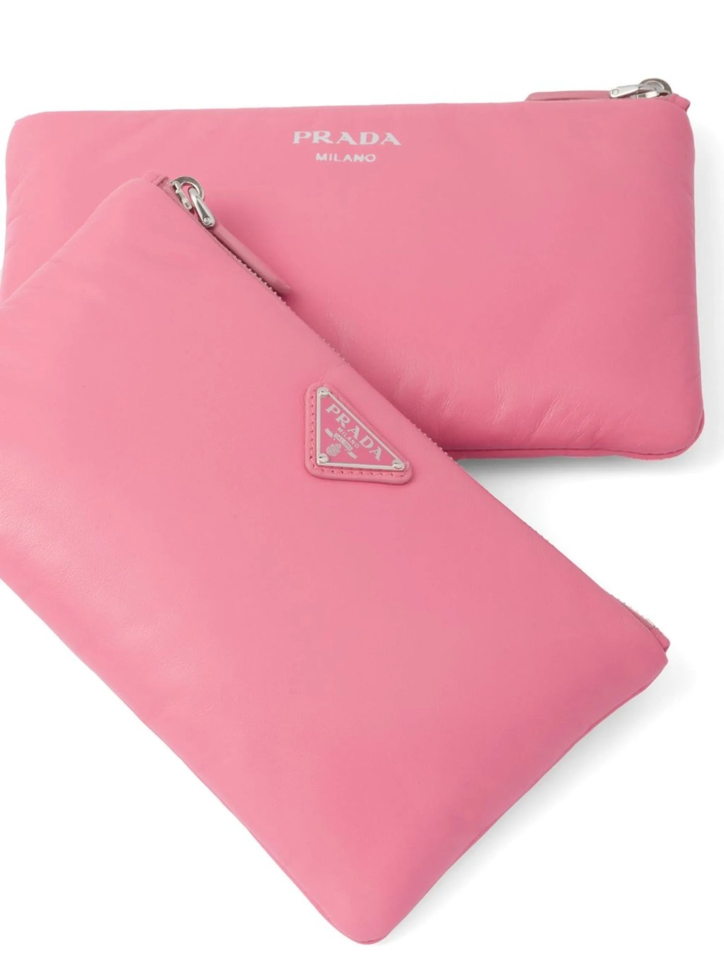 dividable logo-plaque pouch