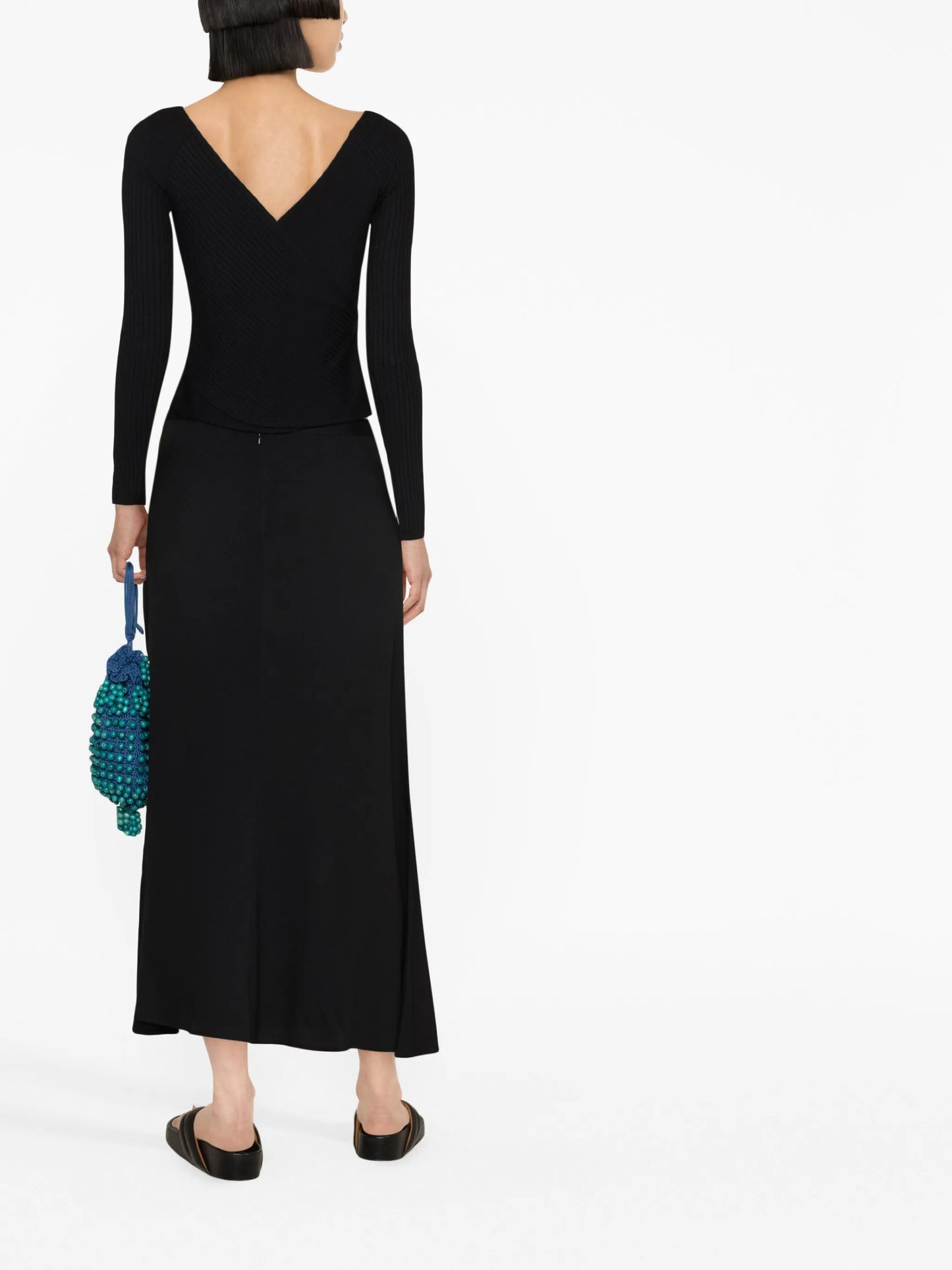 Bea high-waist midi skirt