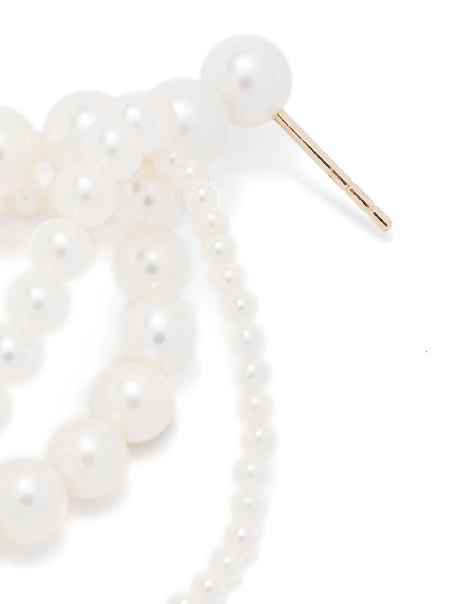 14kt yellow gold Wrapped Perle pearl earring