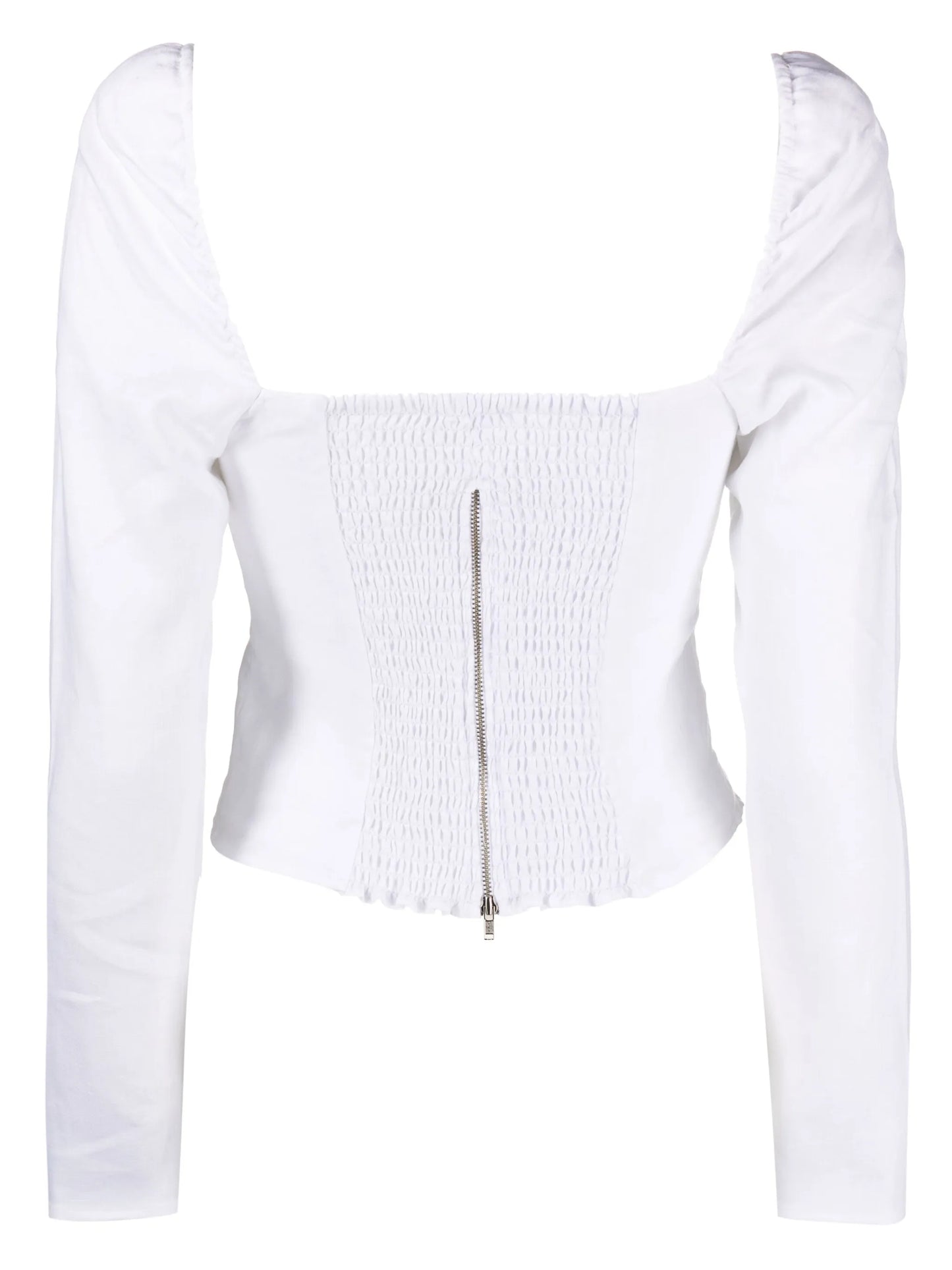 Khloe long-sleeve linen top