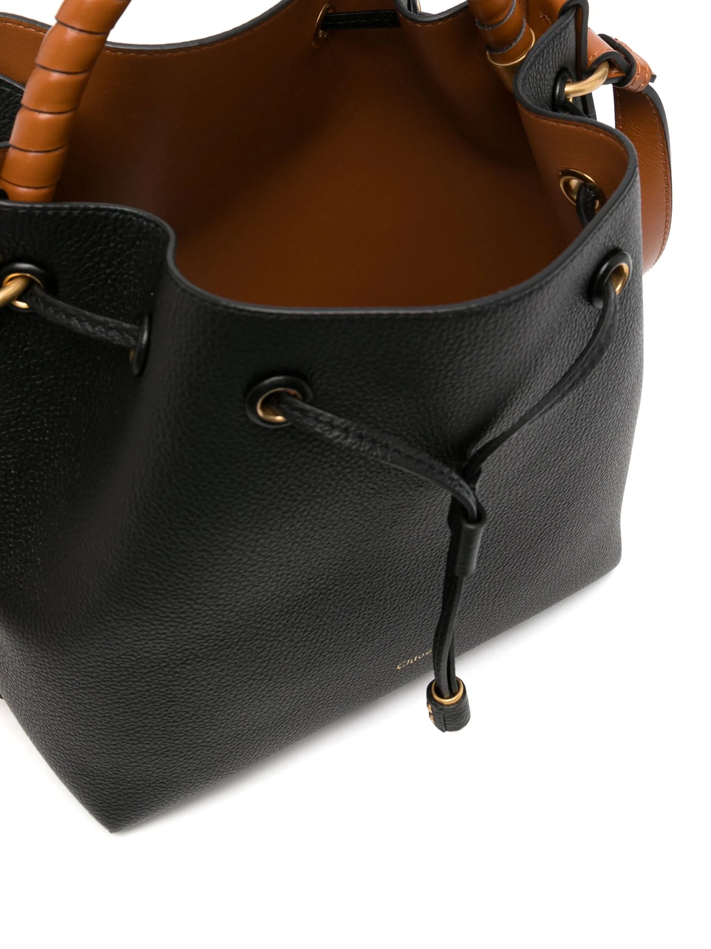 leather bucket bag