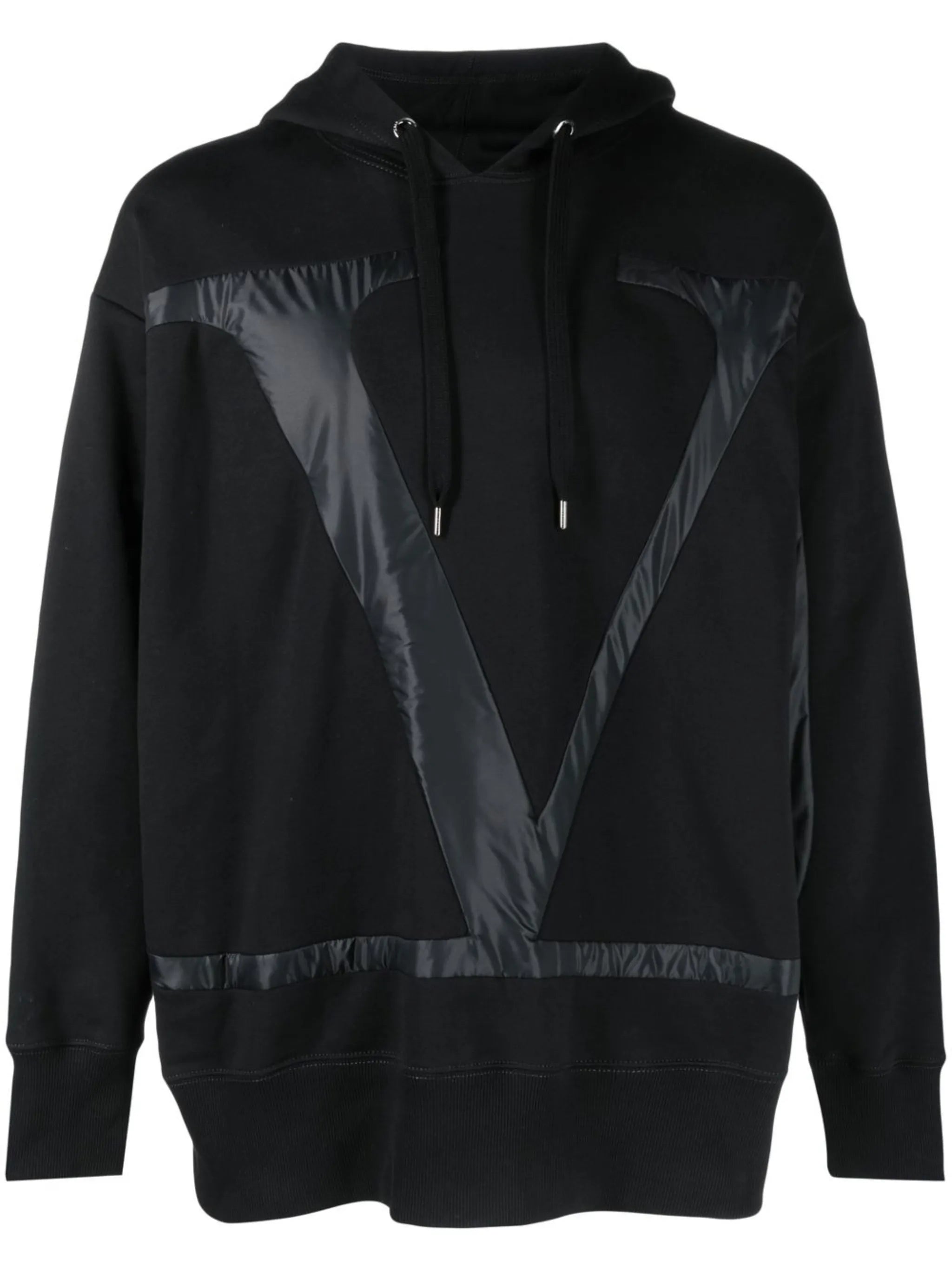 logo-detail drawstring hoodie