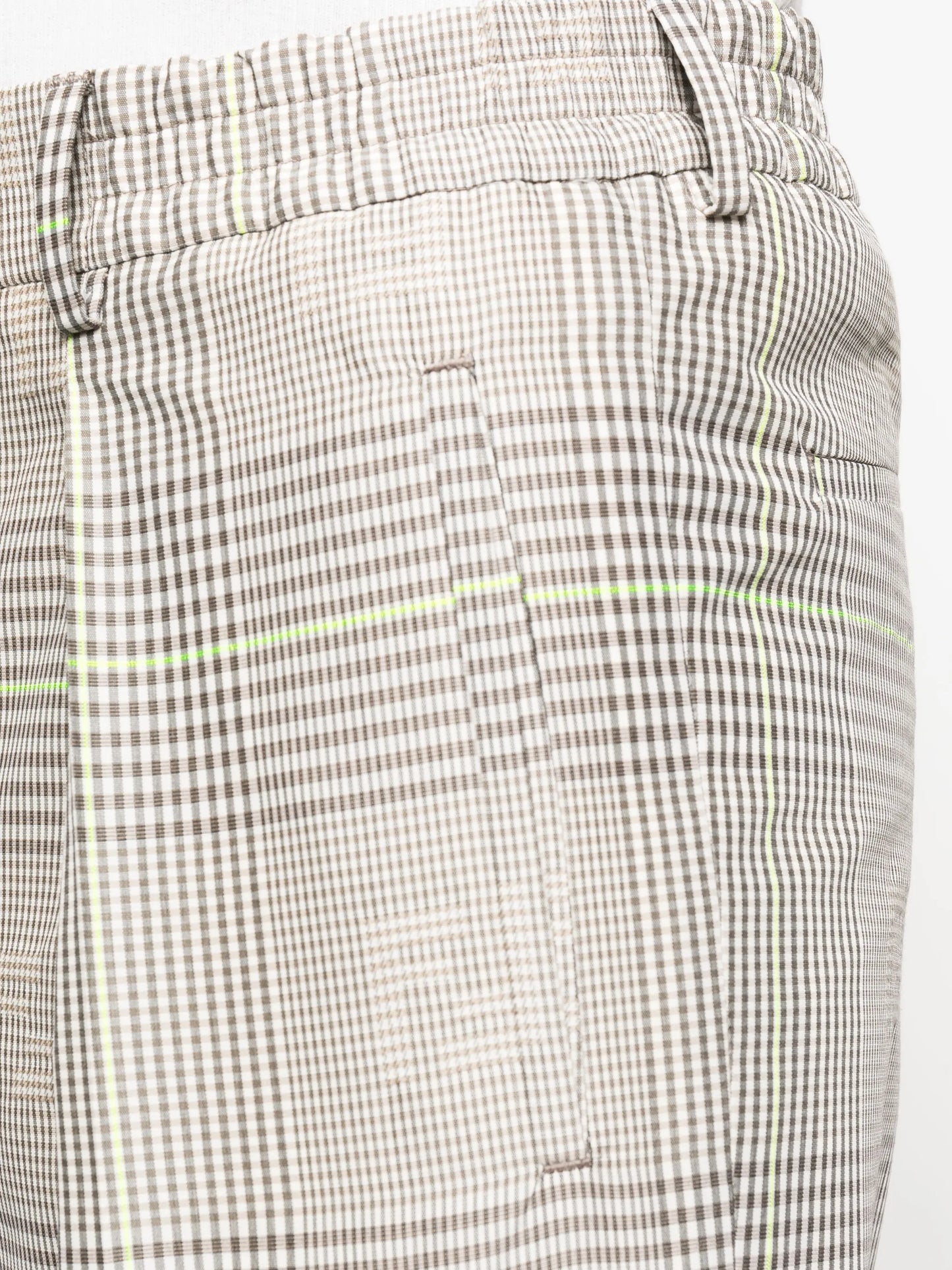 Prince-of-wales pattern trousers