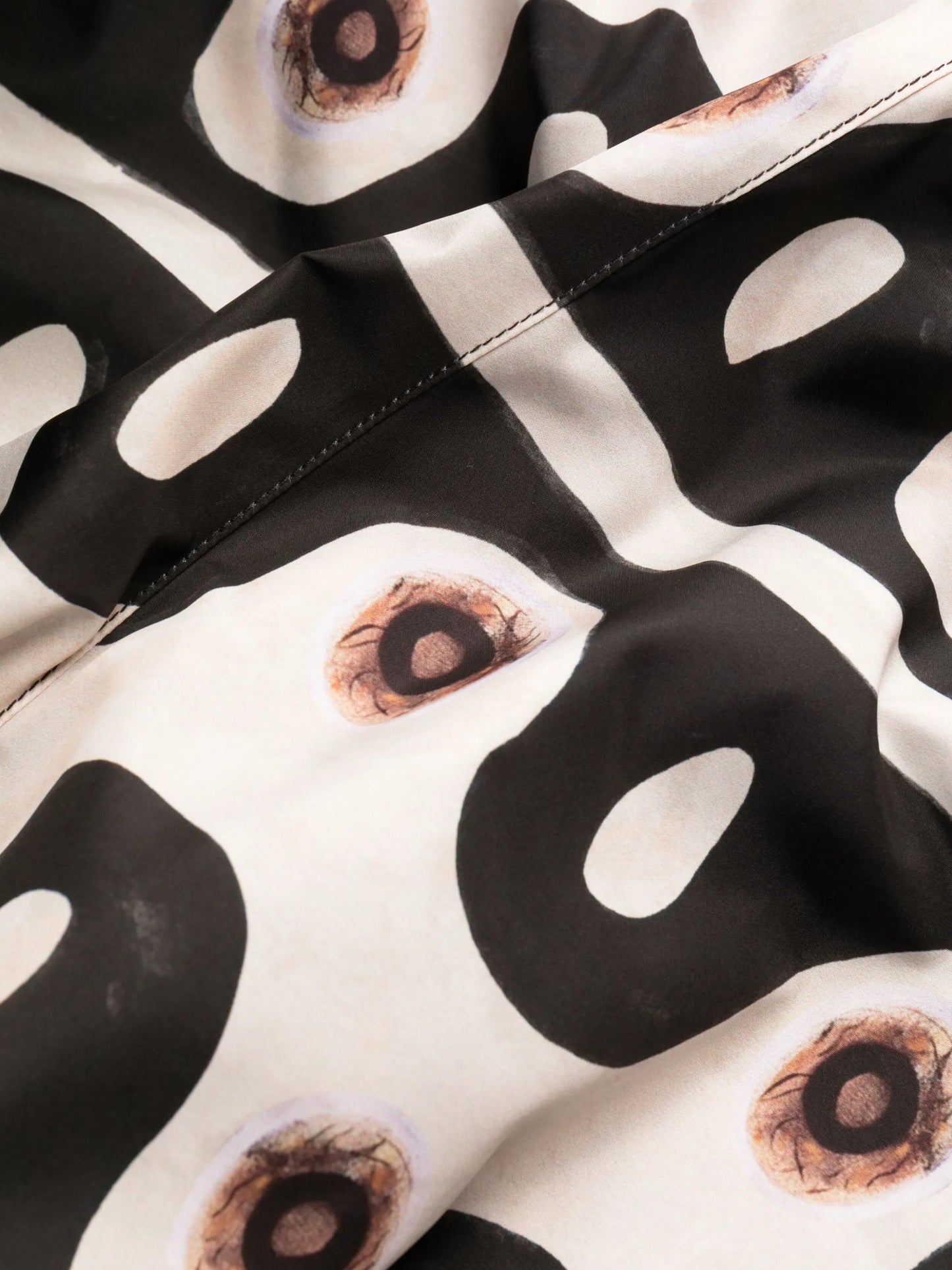 graphic-print elastic-waist shorts