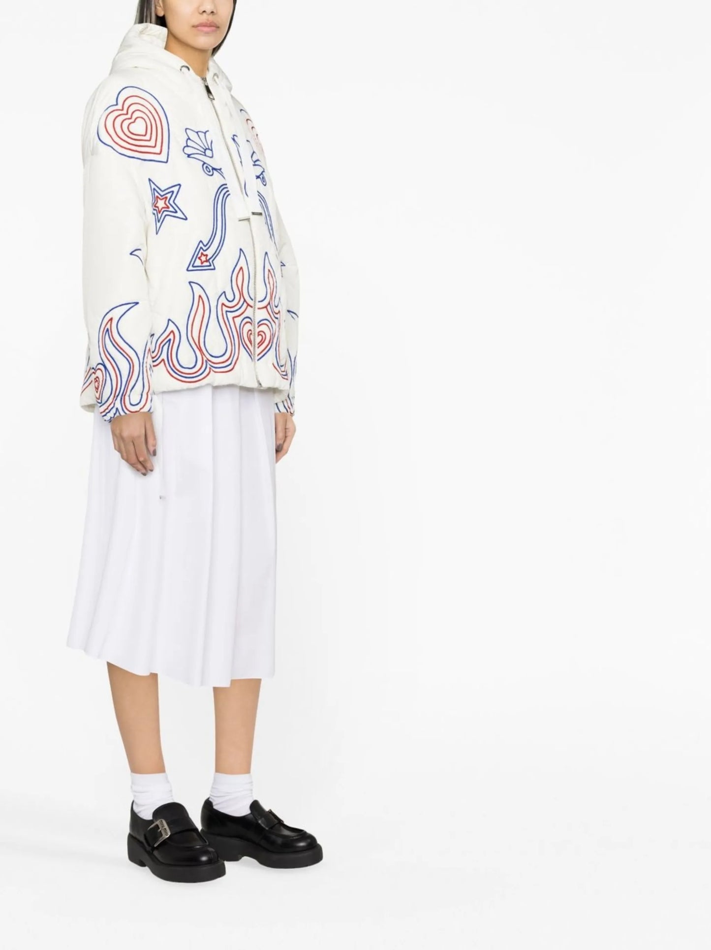 embroidered puffer jacket