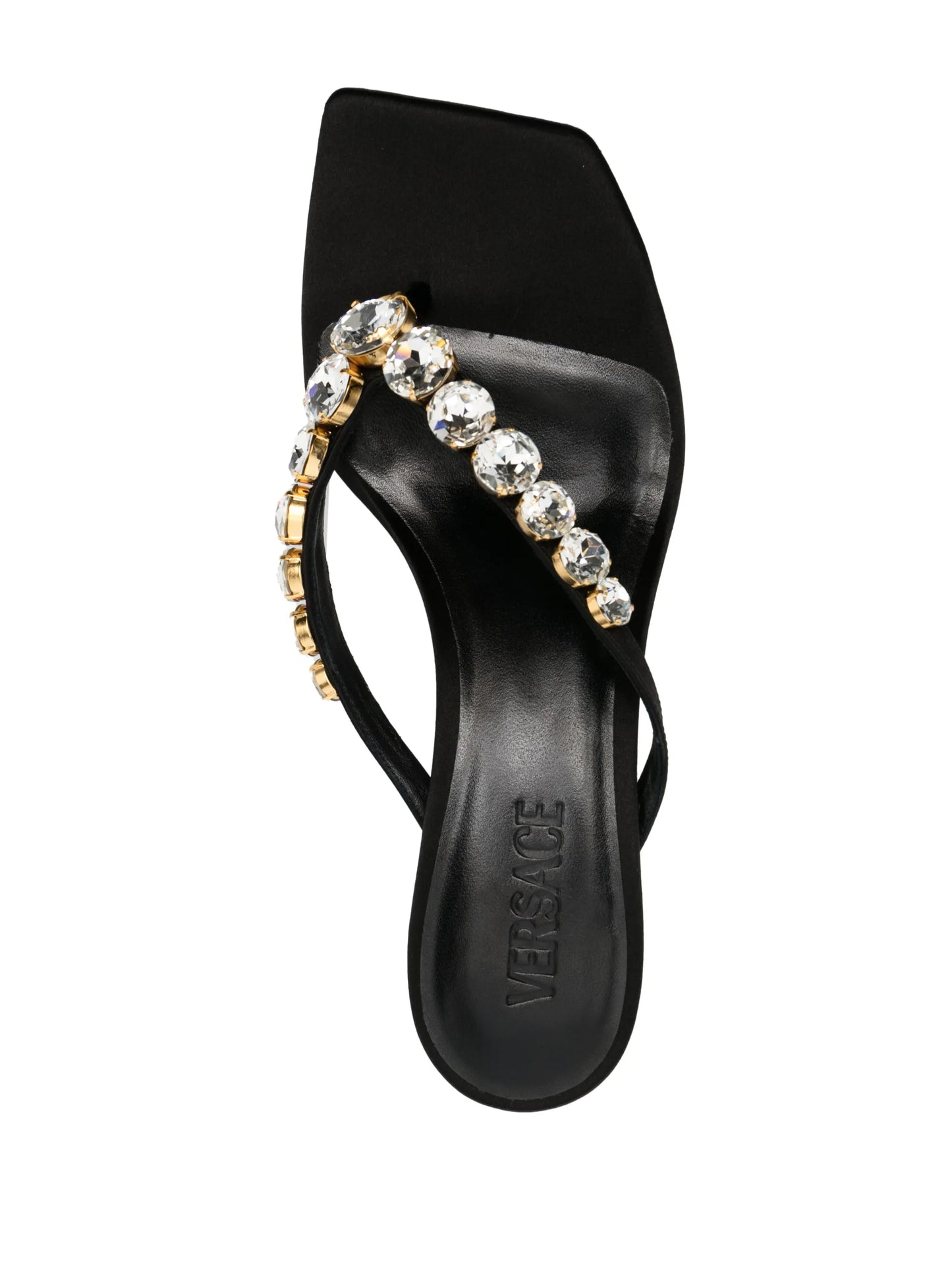 55mm crystal-embellished thong sandals