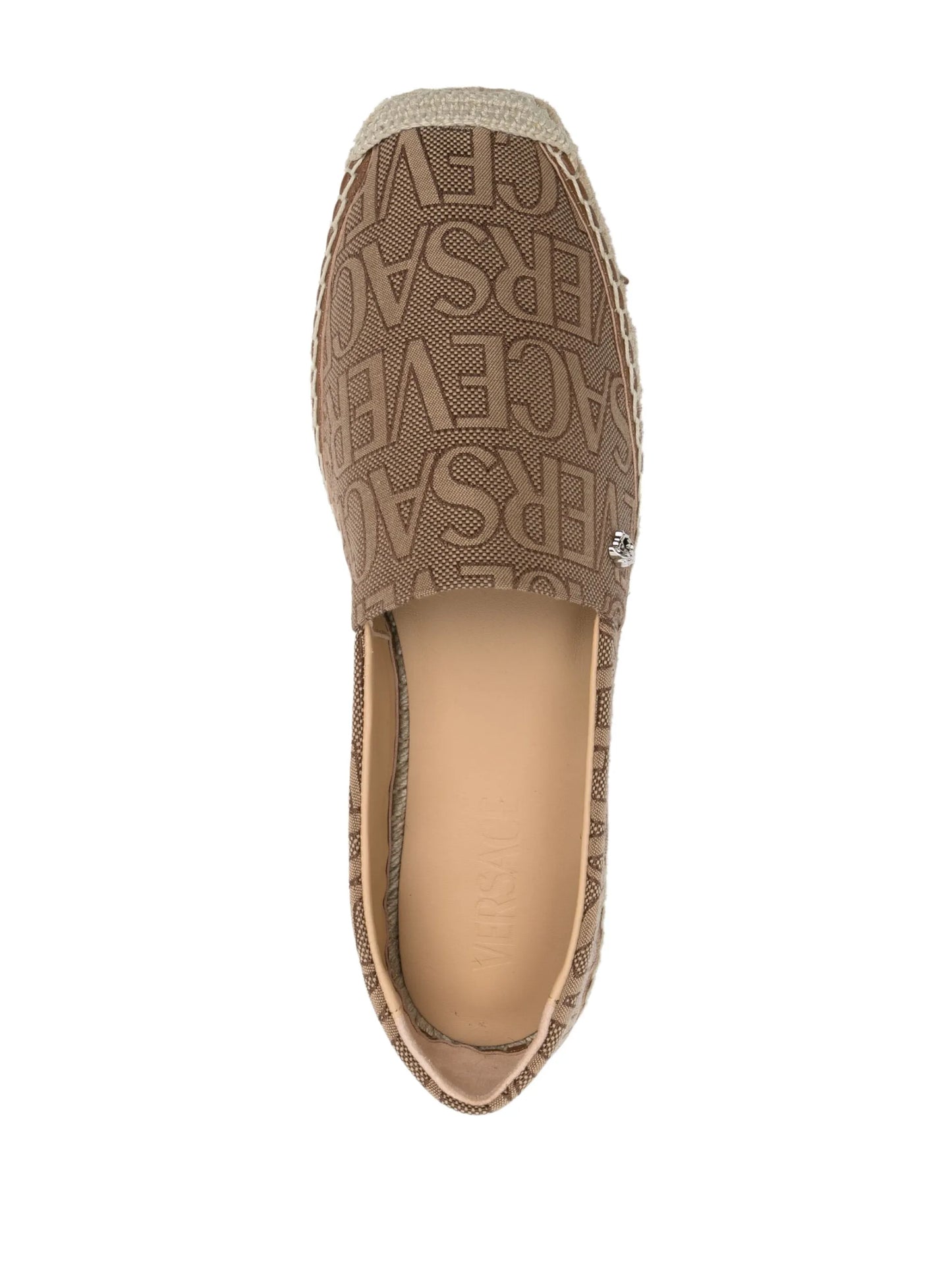 Versace Allover leather espadrilles
