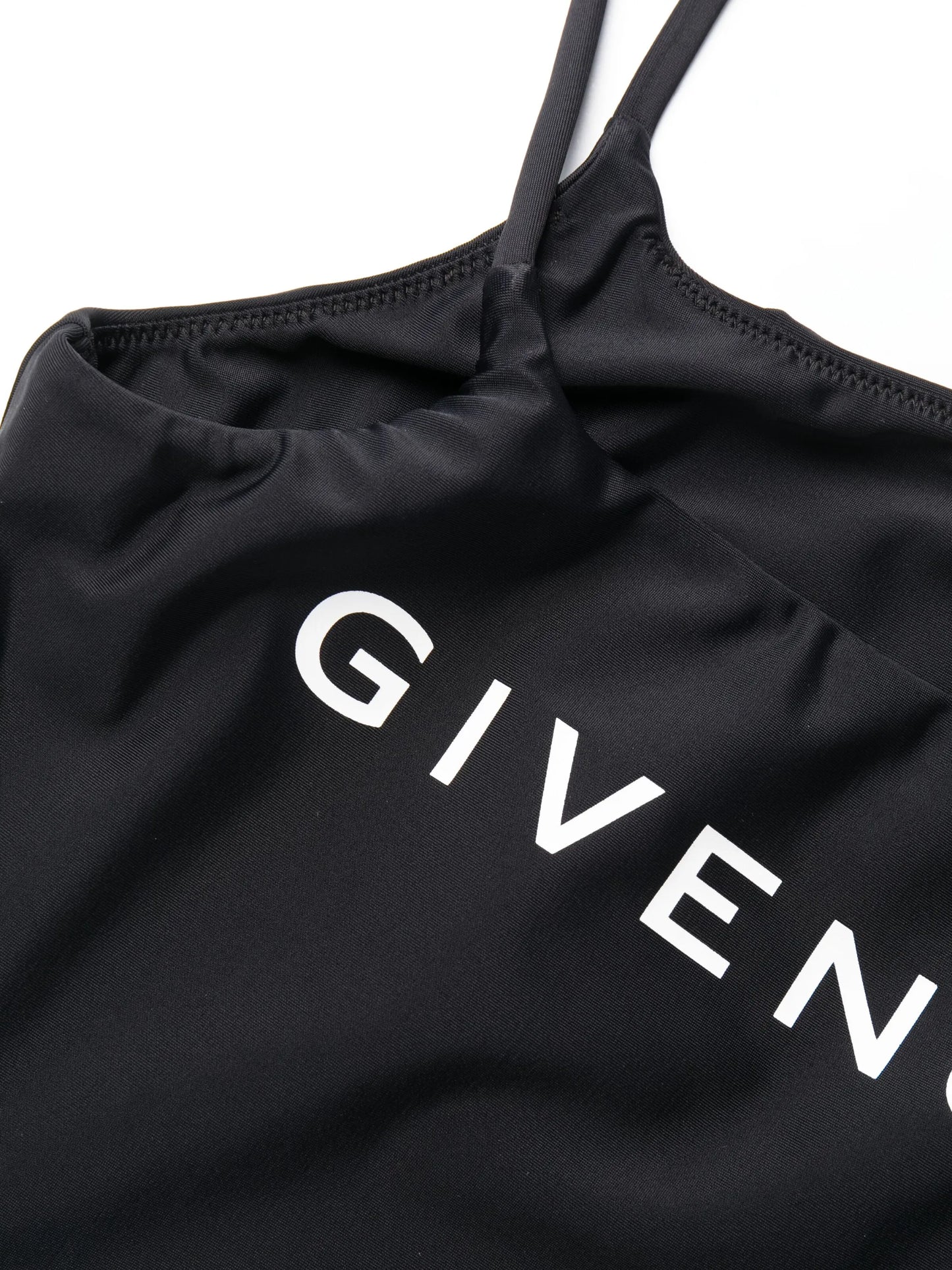 logo-print cut-out swimsuit
