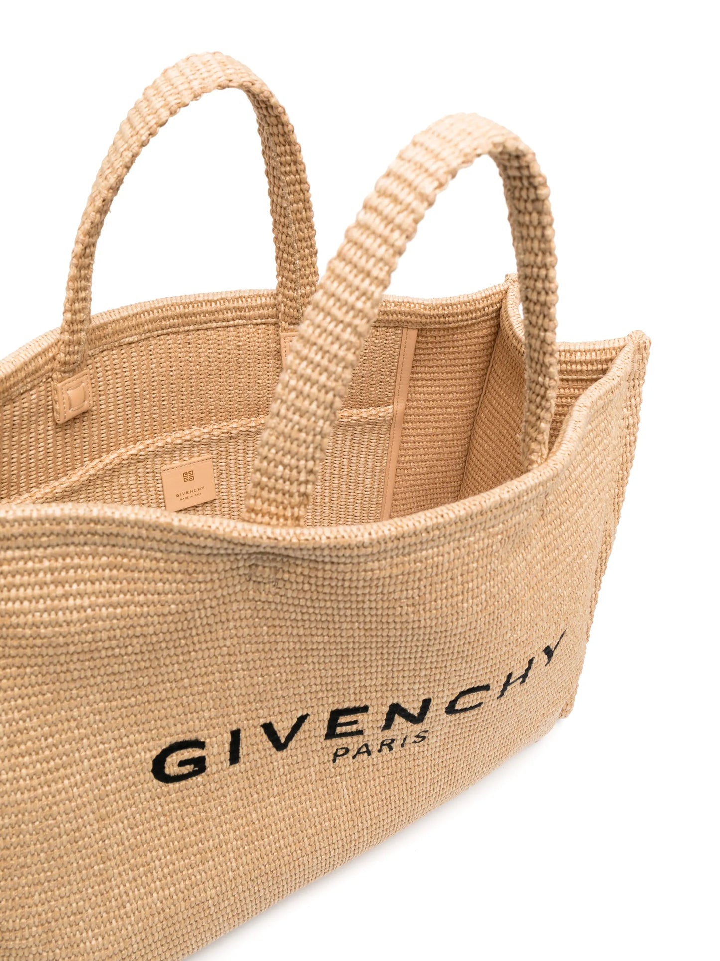 large G woven tote bag