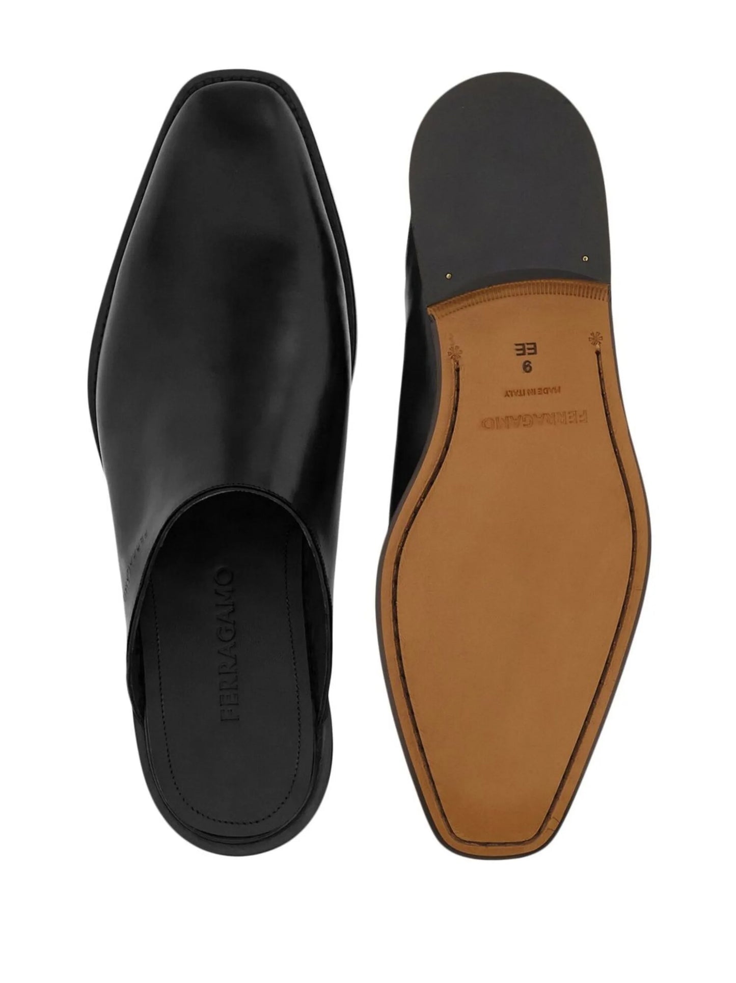 leather slip-on loafers
