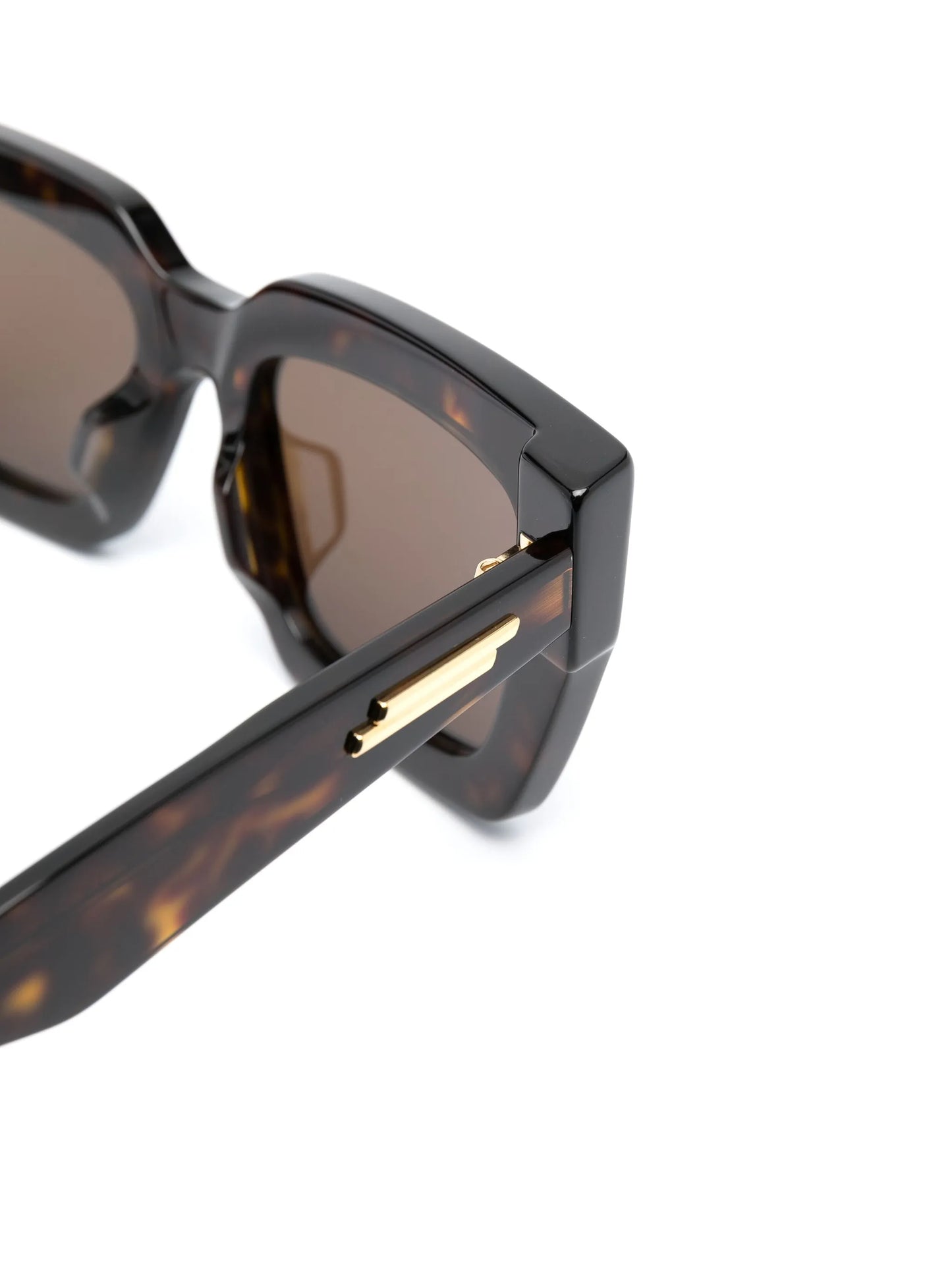 tortoiseshell-effect oversized sunglasses