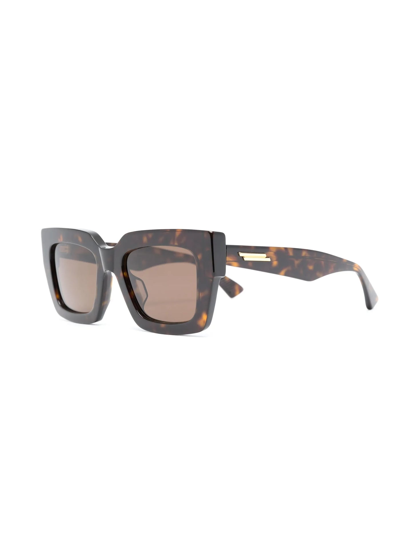 tortoiseshell-effect oversized sunglasses