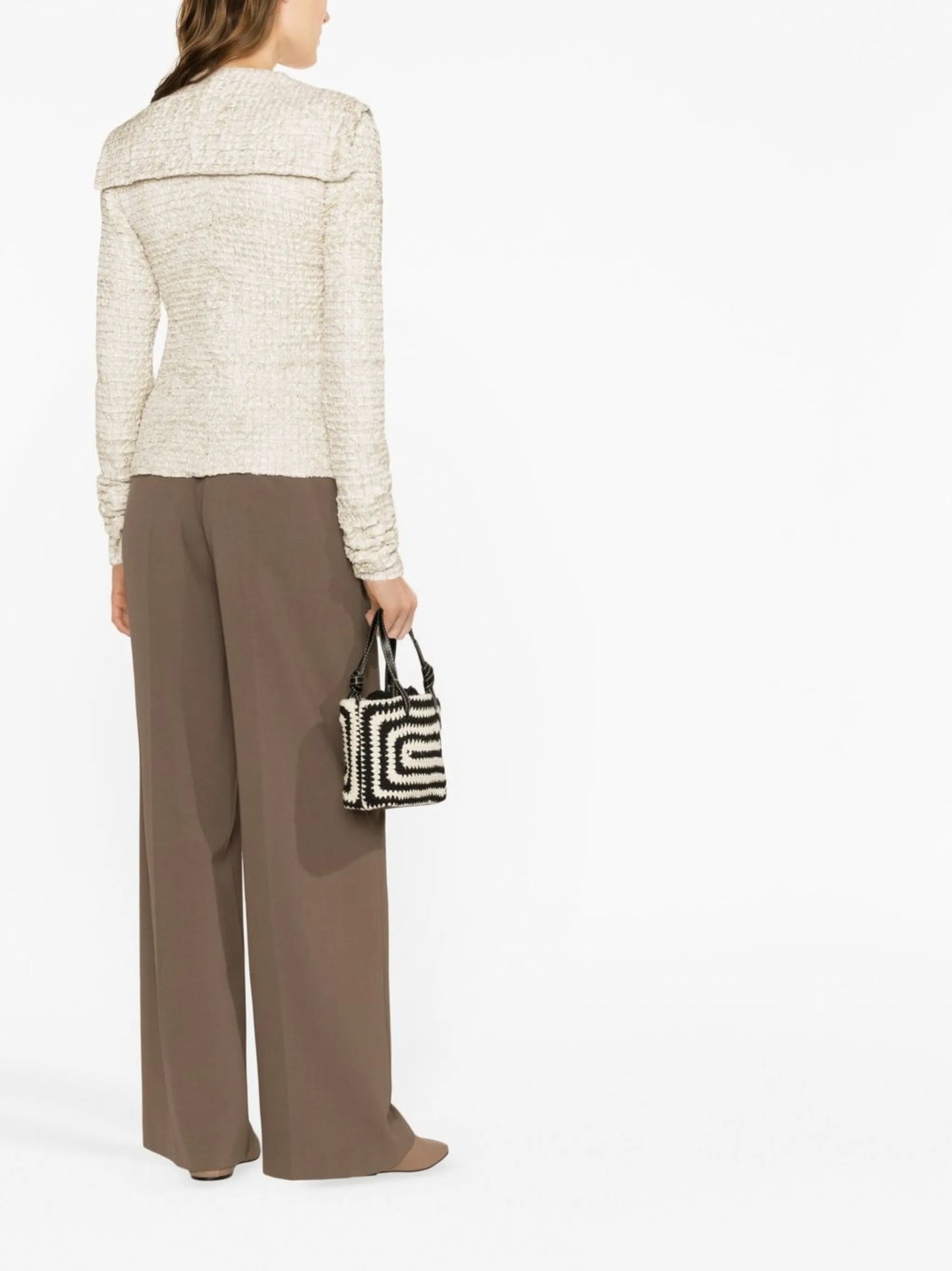 Leiko dribbled ribbon top