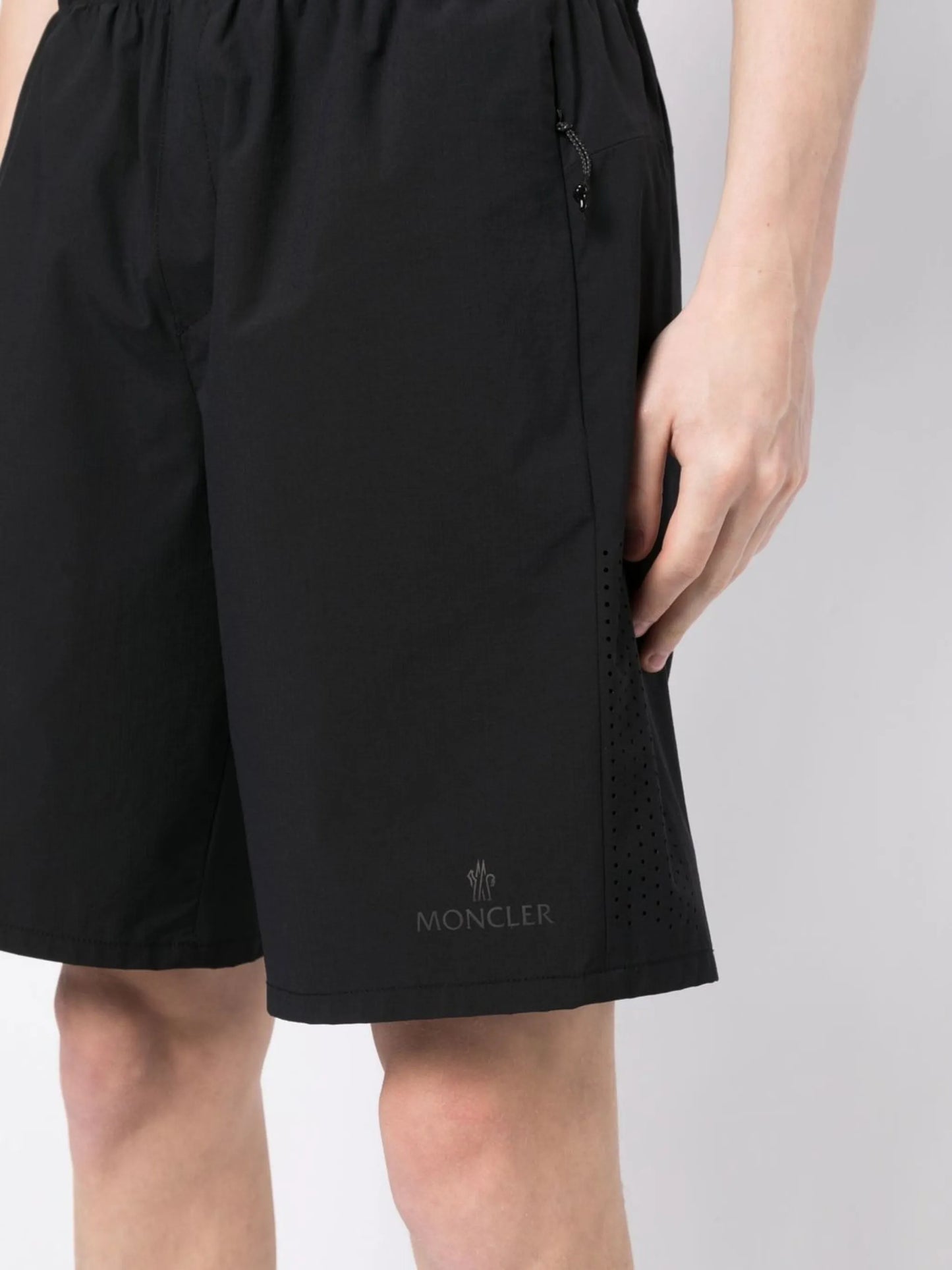 logo-print track shorts