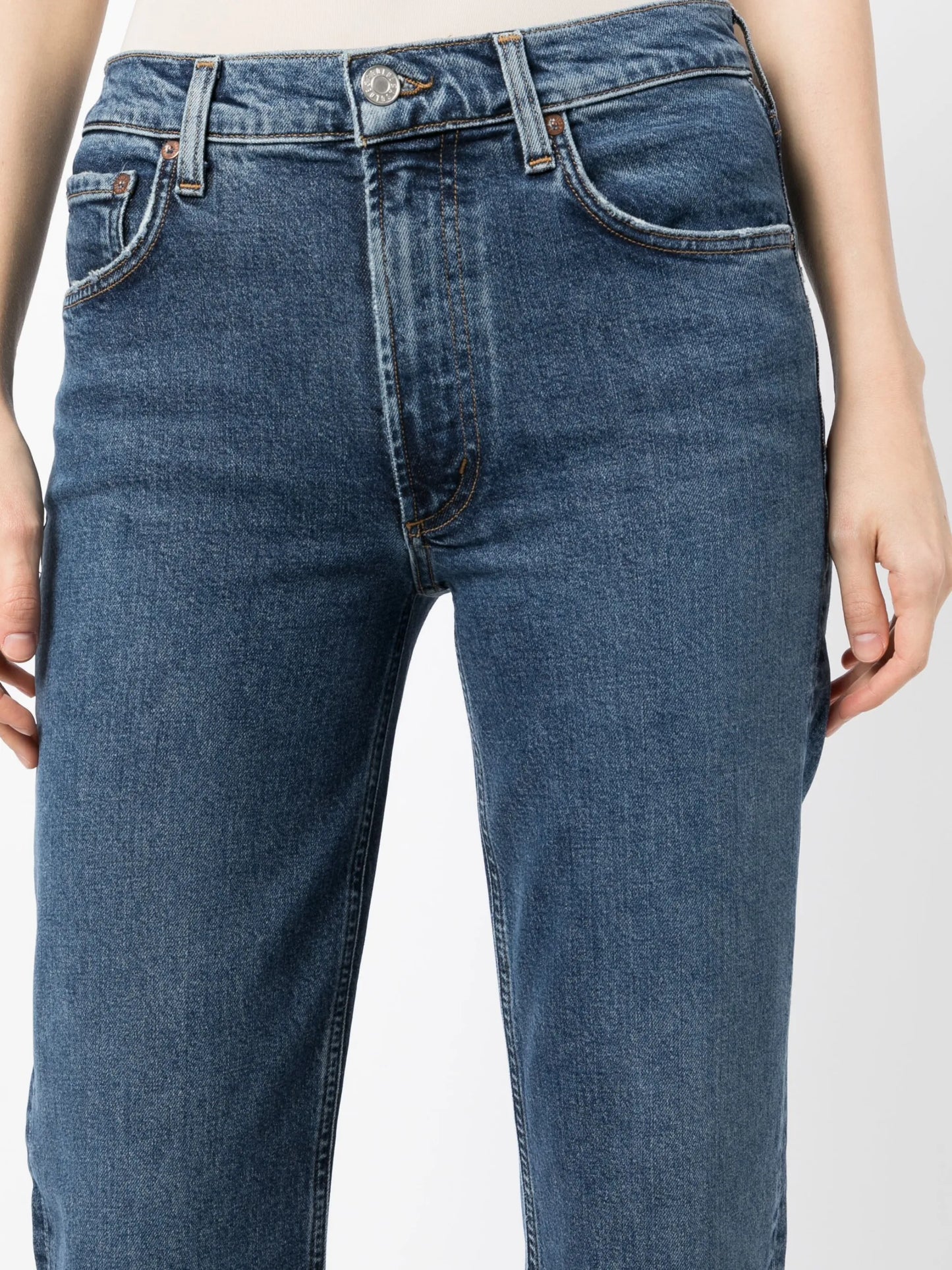 Kye straight-leg crop jeans