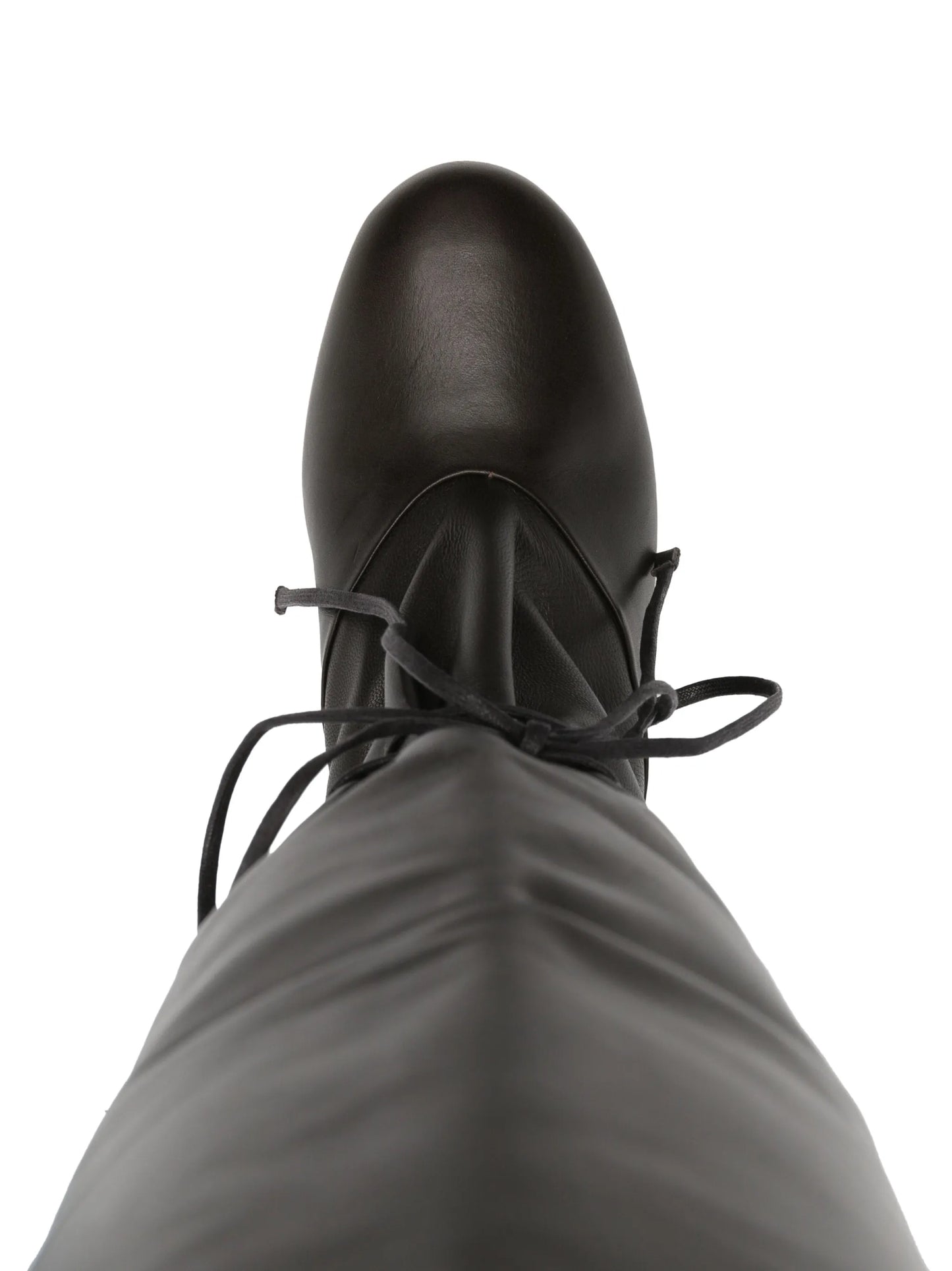 80mm leather knee-high boots