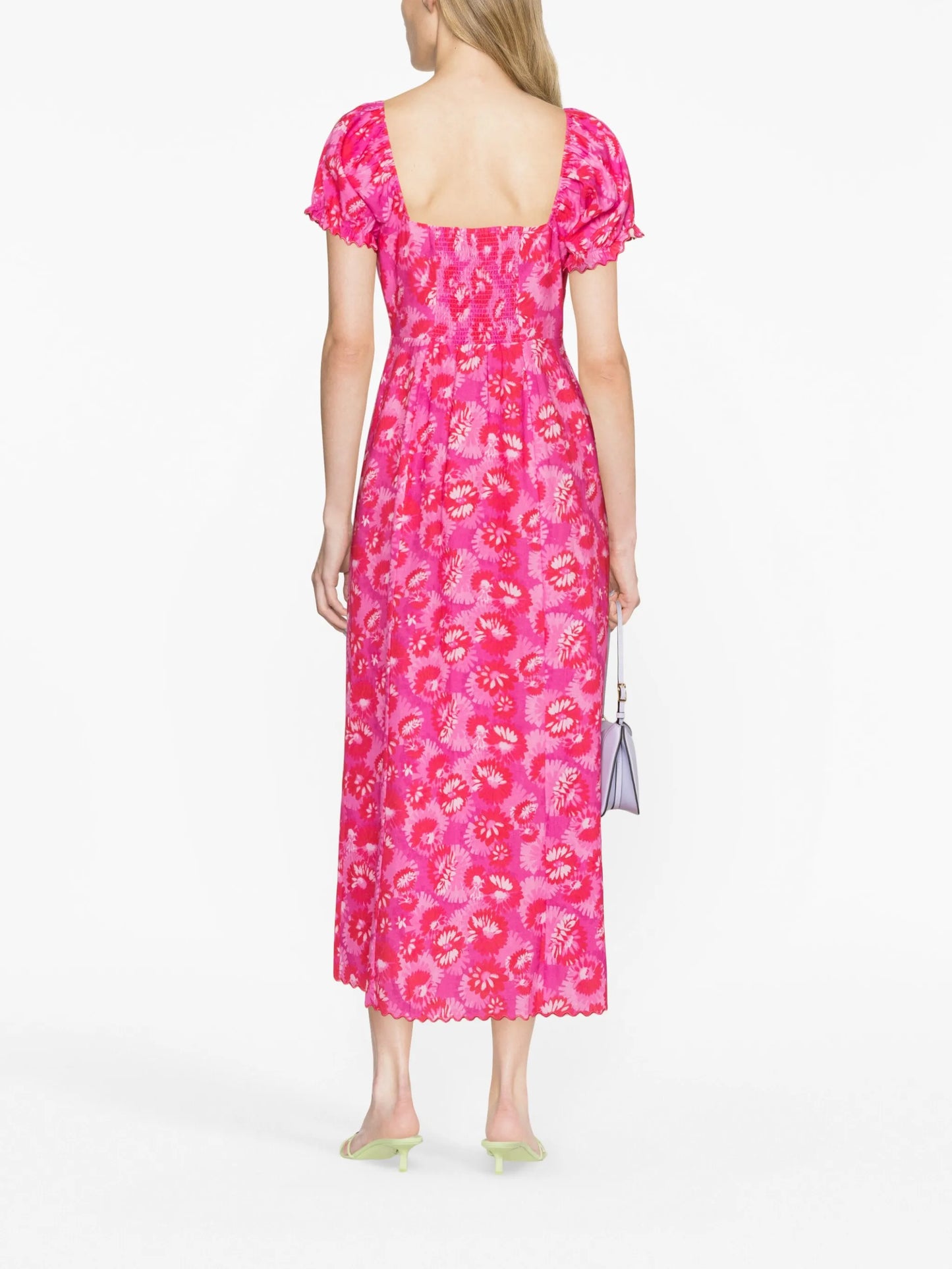 Briella floral-print midi dress