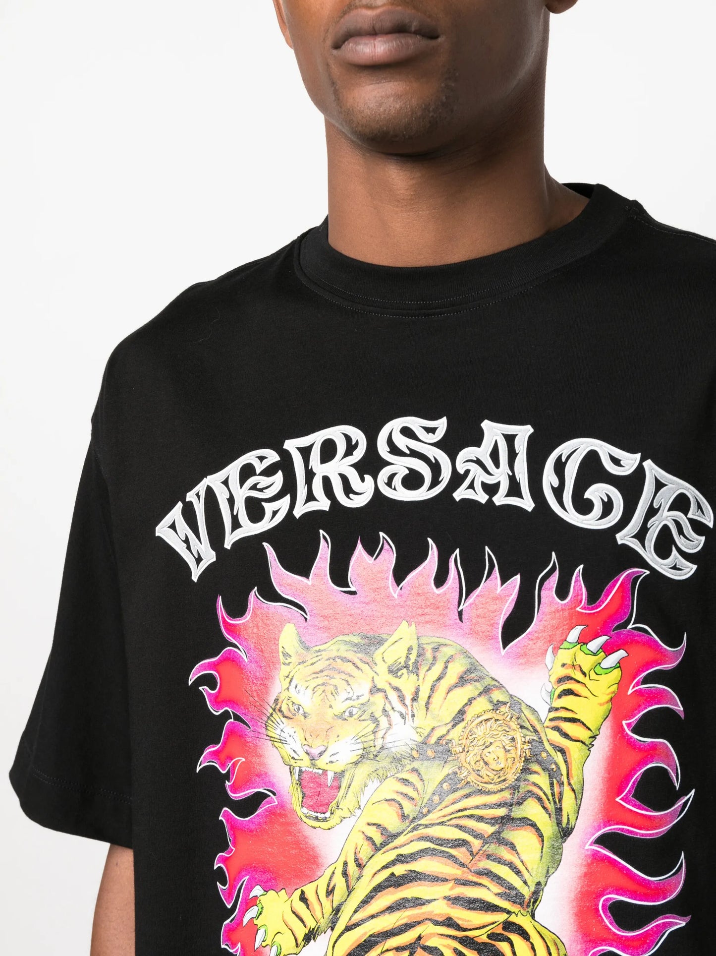 Roar-print cotton T-shirt