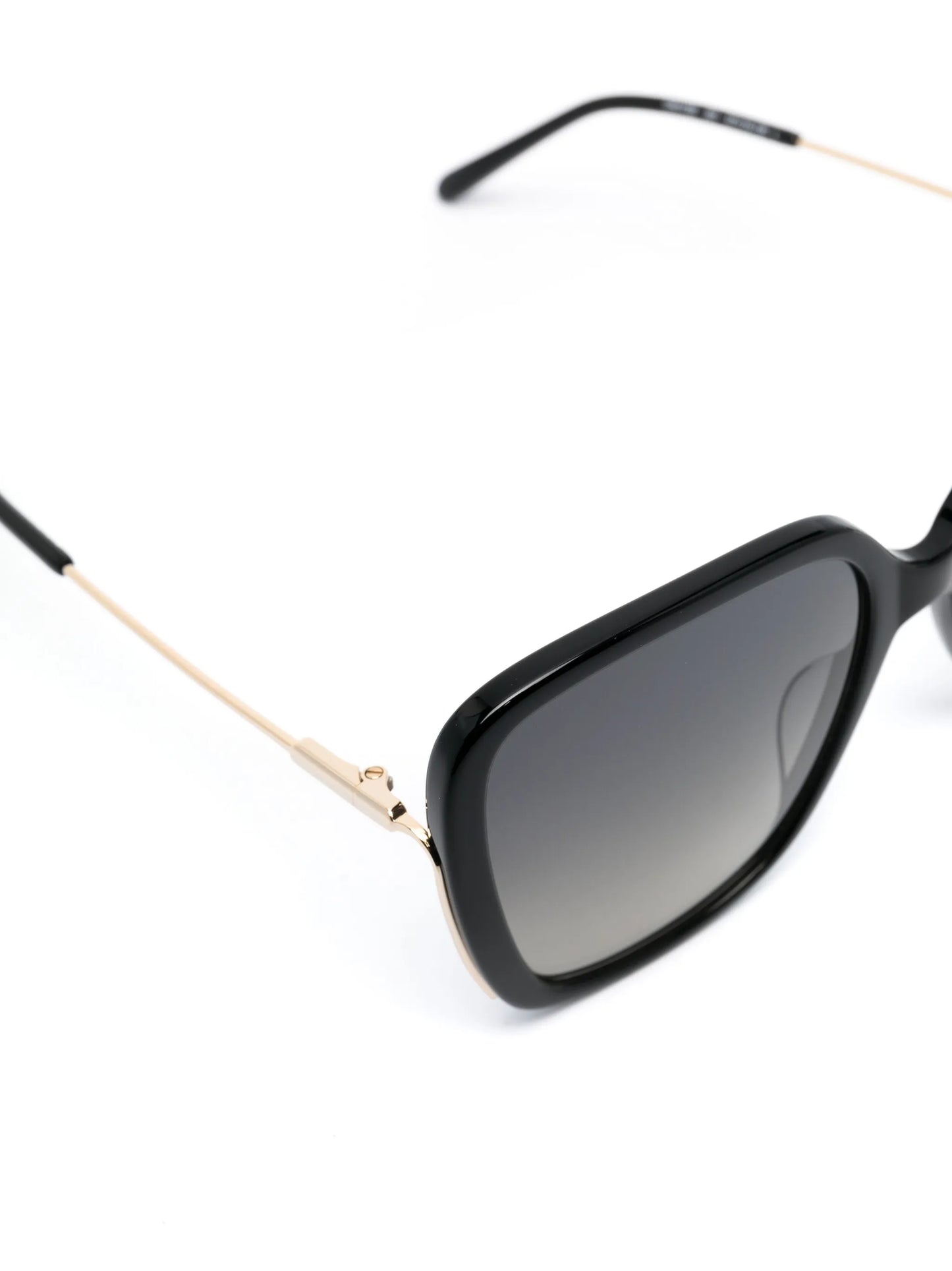 logo-engraved square-frame sunglasses