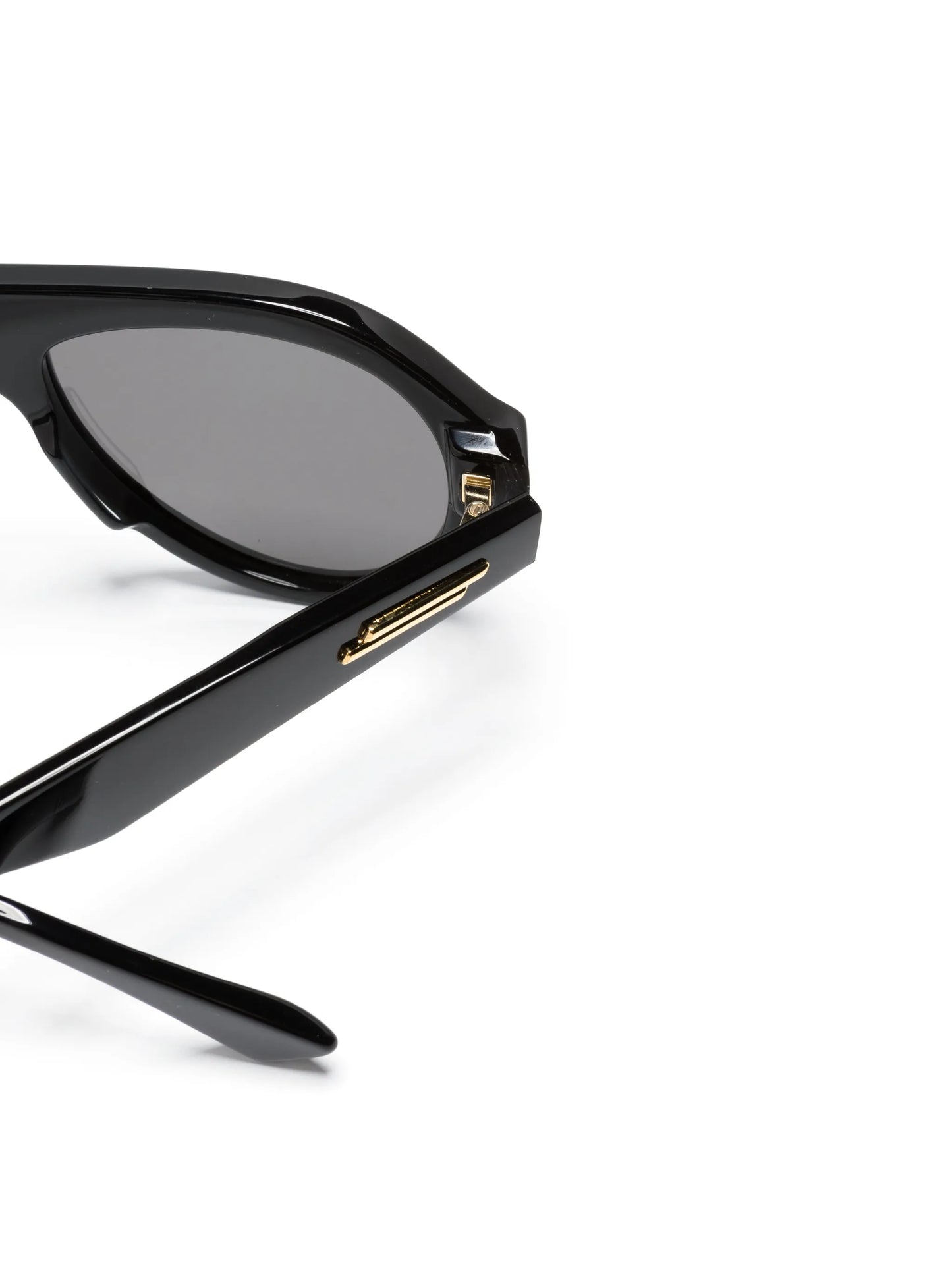 pilot-frame logo-arm sunglasses