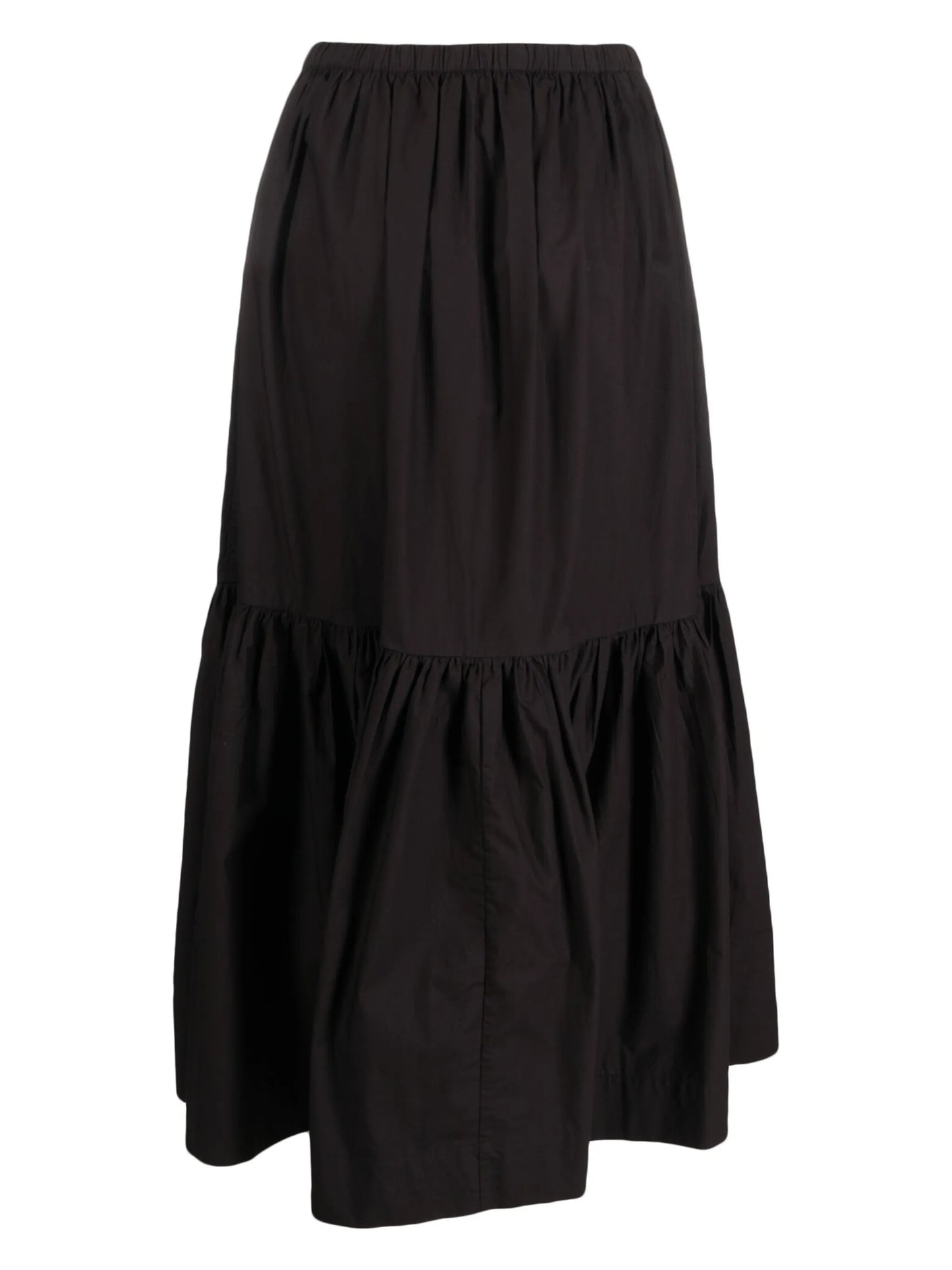 organic cotton flounced maxi skirt