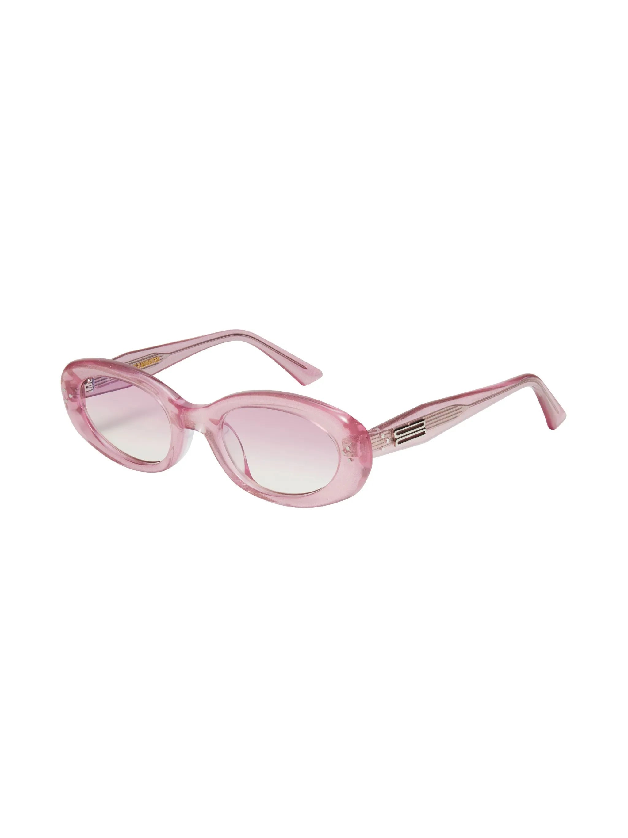 transparent-oval-frame sunglasses