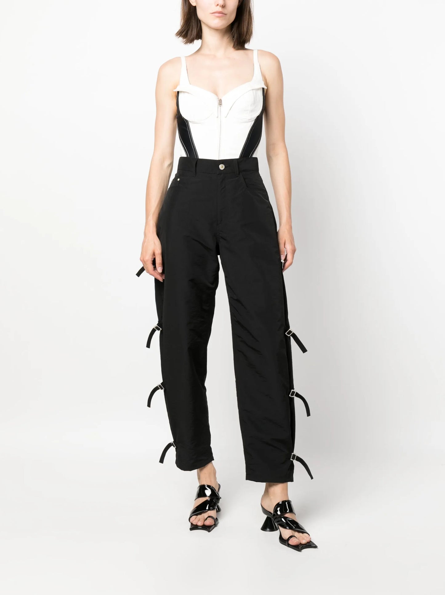 denim bustier bodysuit