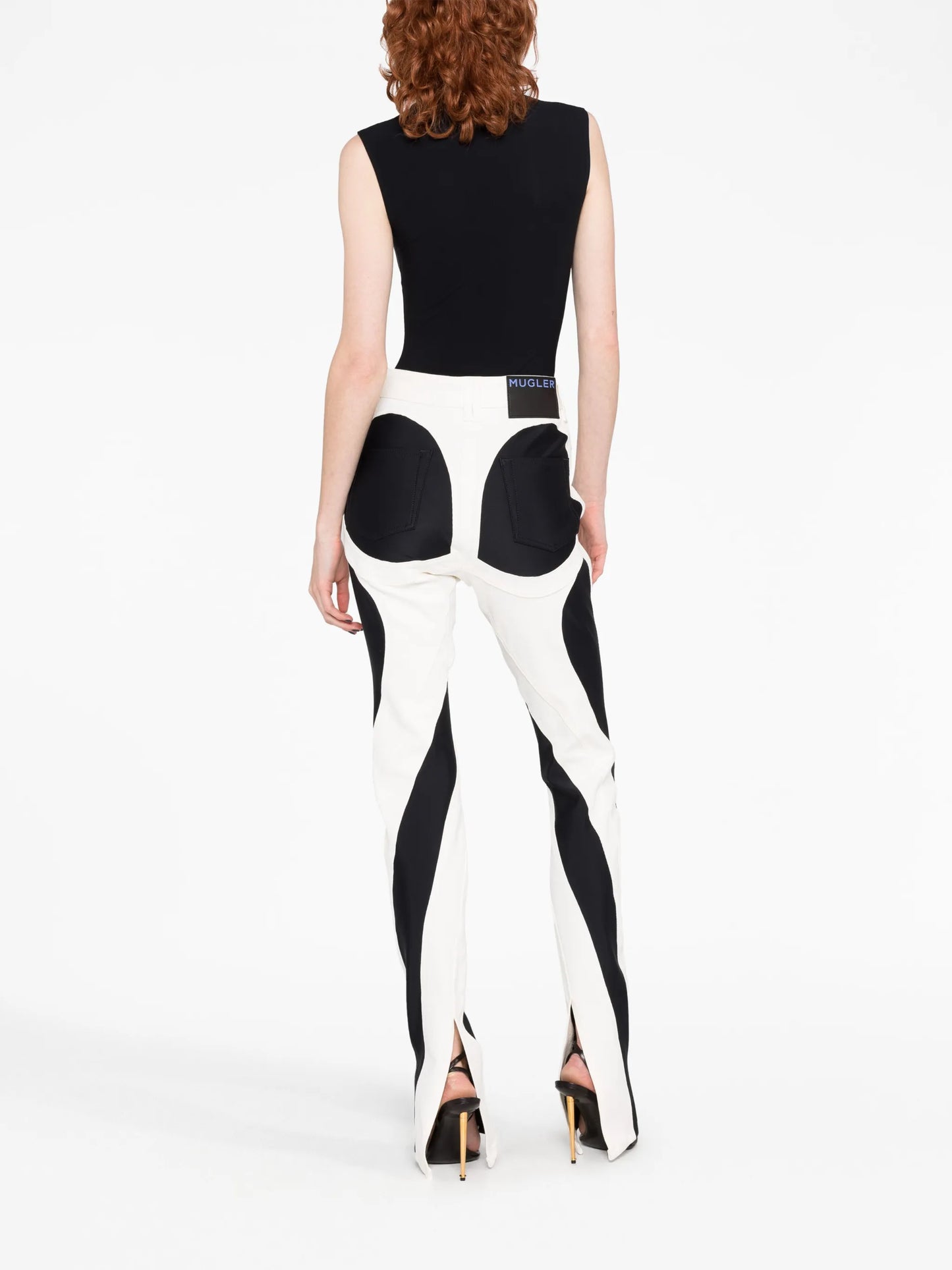 Spiral skinny jeans