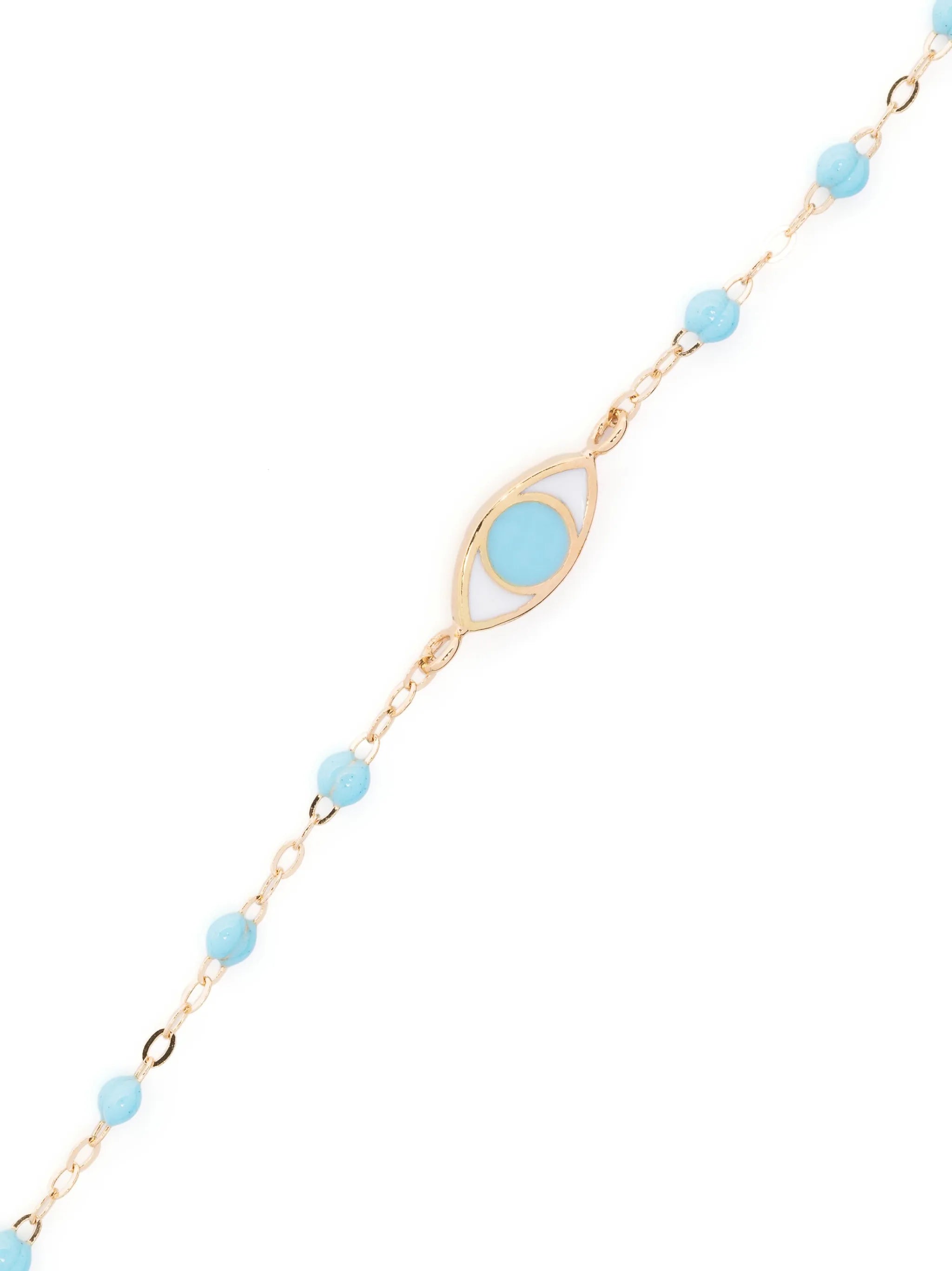 18kt yellow gold Gigi Eye beaded bracelet