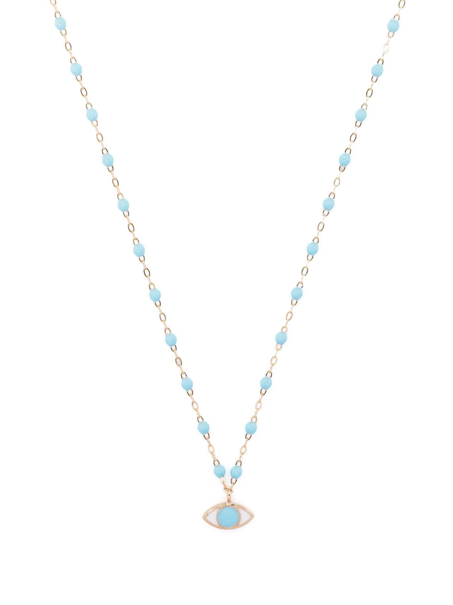 18kt yellow gold Eye Classic Voyage beaded necklace