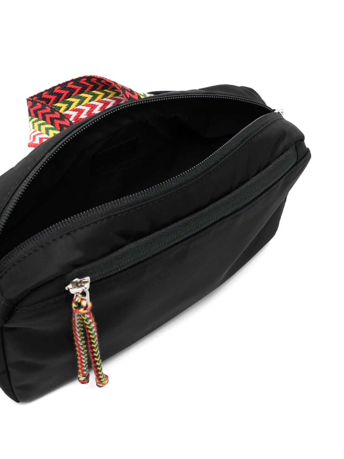 chevron woven pattern belt bag