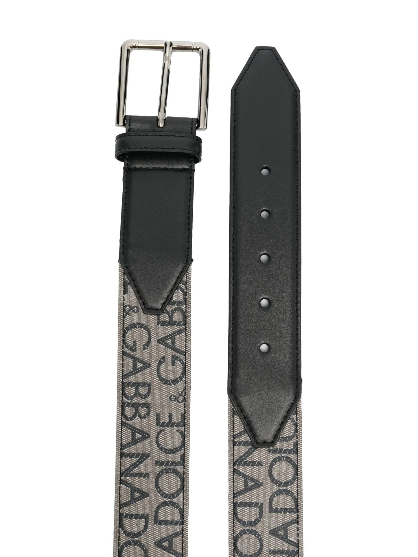 logo-embroidered buckle belt