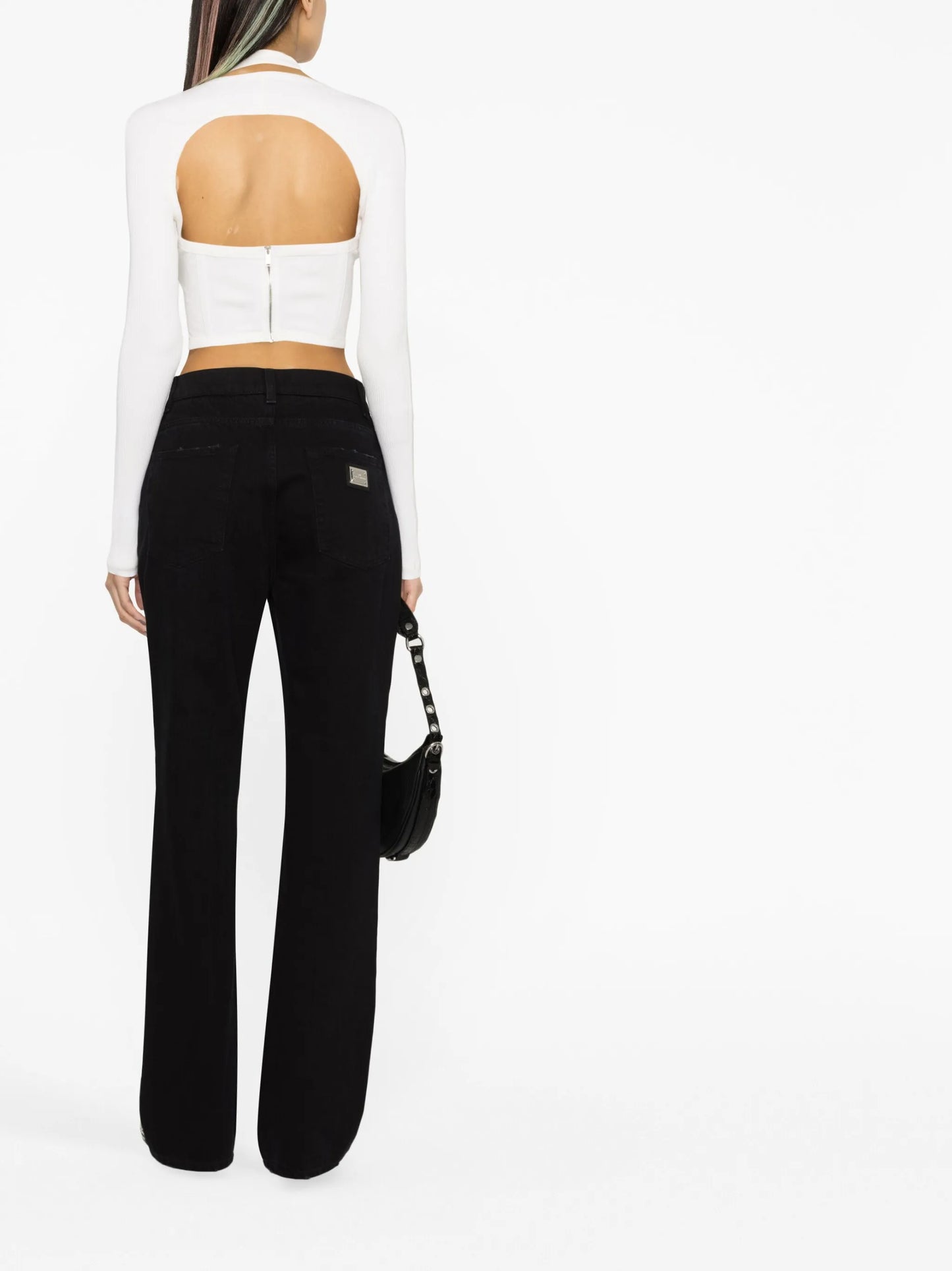 KIM DOLCE&GABBANA high-rise drop-crotch boyfriend jeans