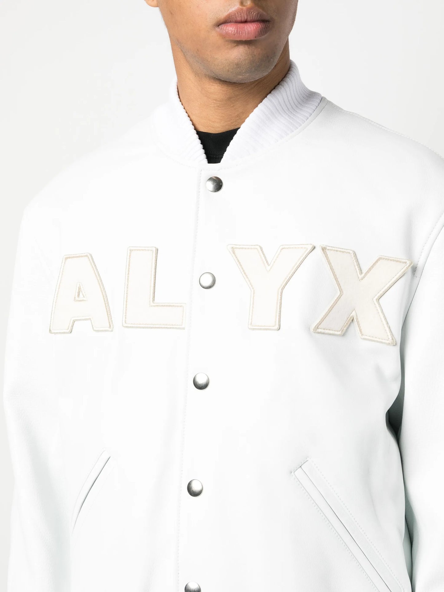 logo patch-detail cotton bomber