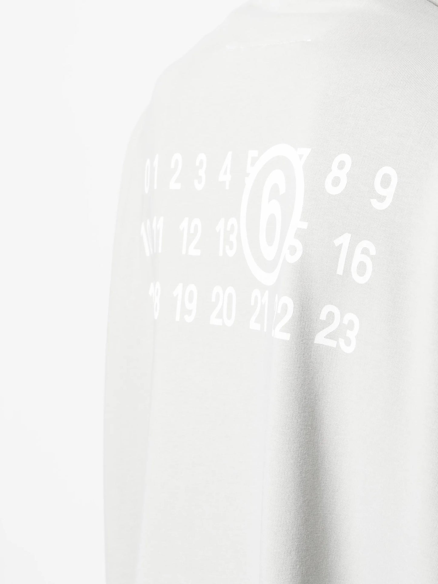 numeric signature-print knit cardigan