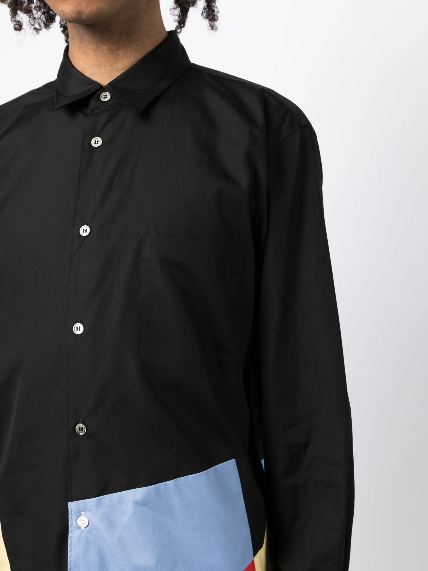 graphic-print long-sleeved shirt