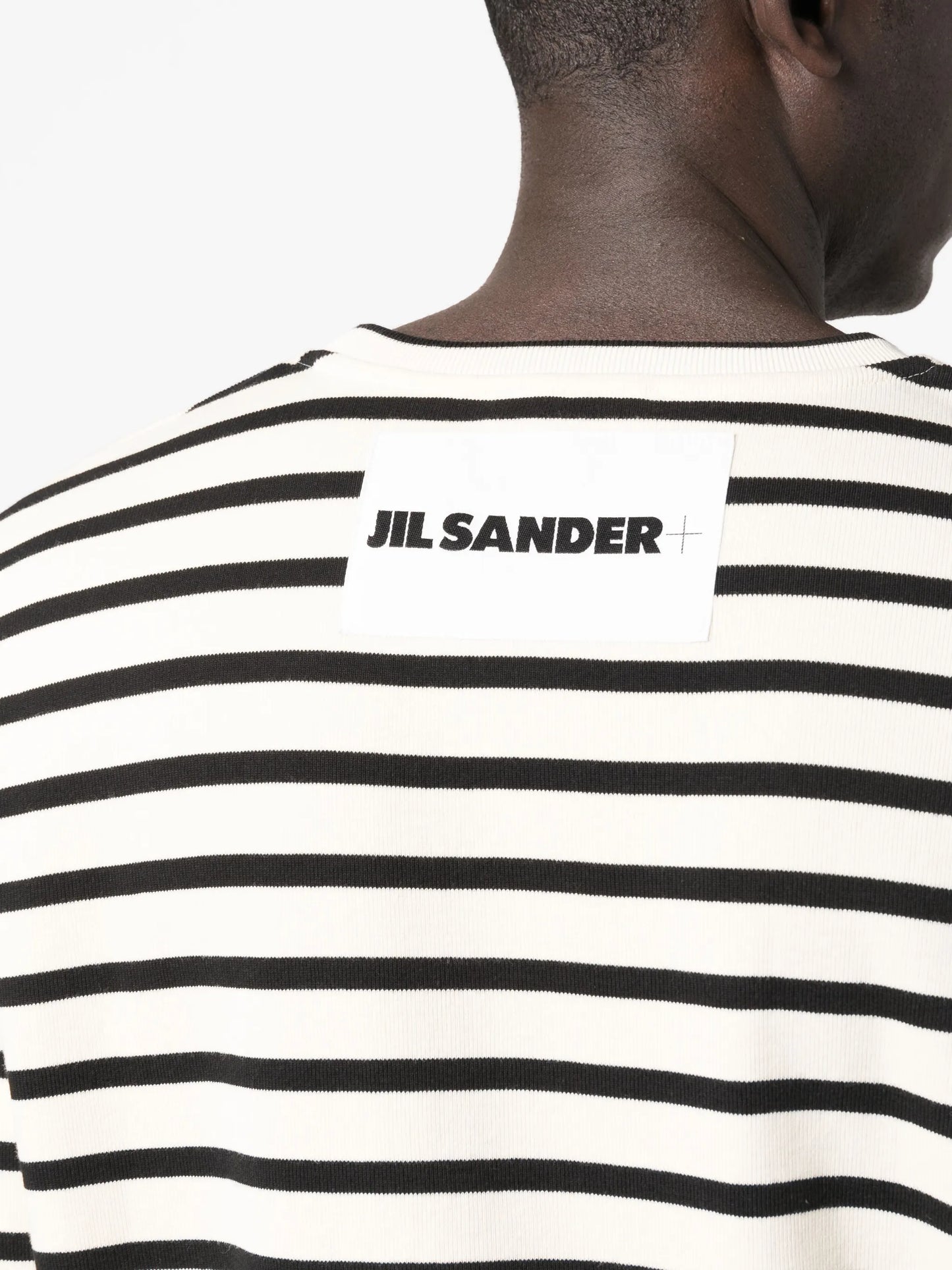 long-sleeve striped sweatshirt