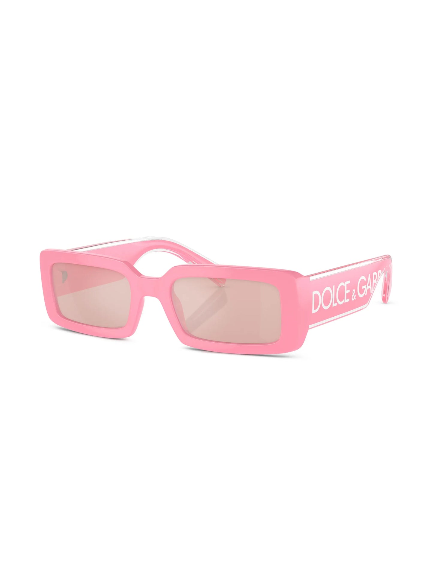 logo-print rectangle-frame sunglasses