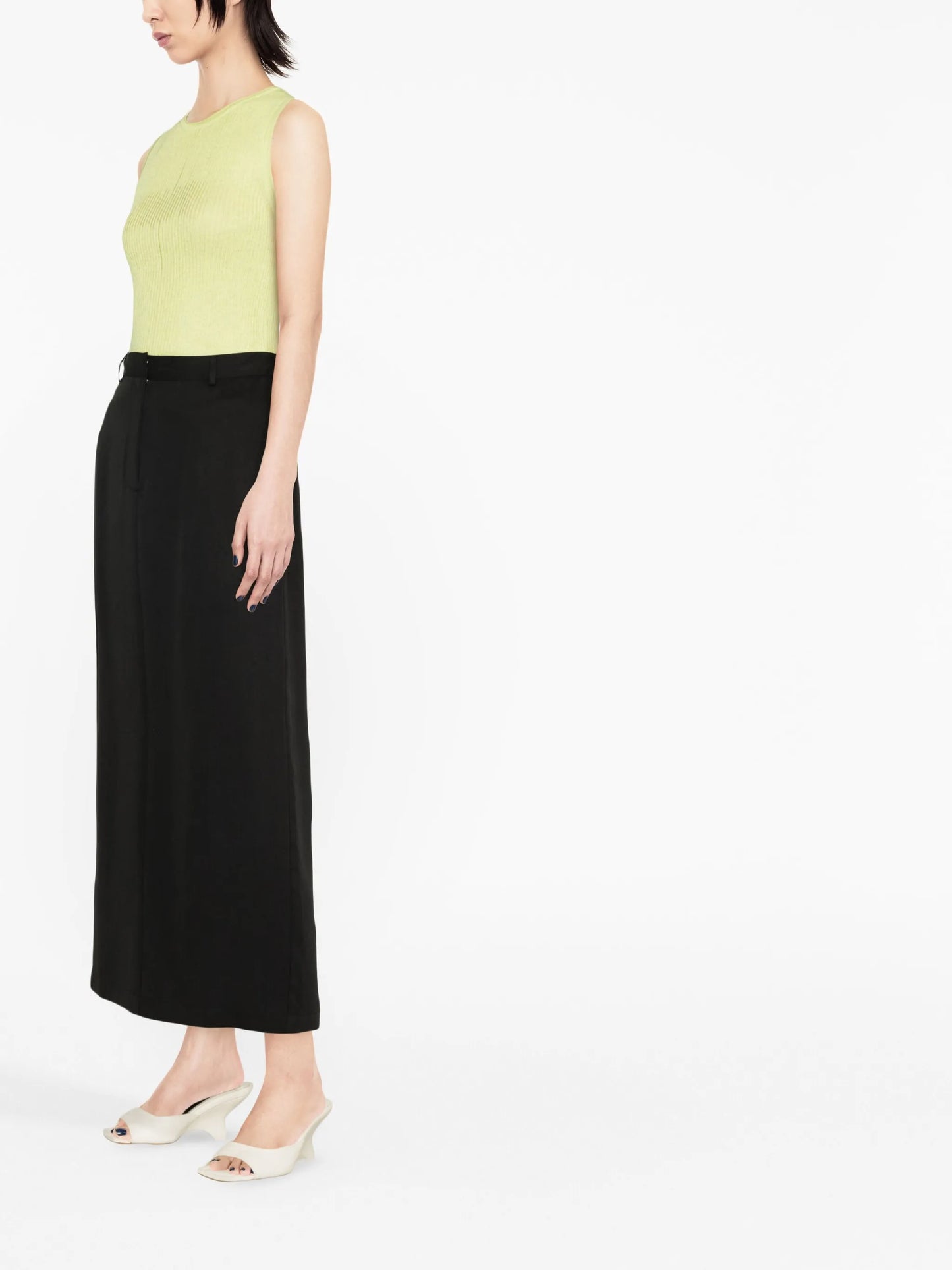 Gia high-waisted midi skirt