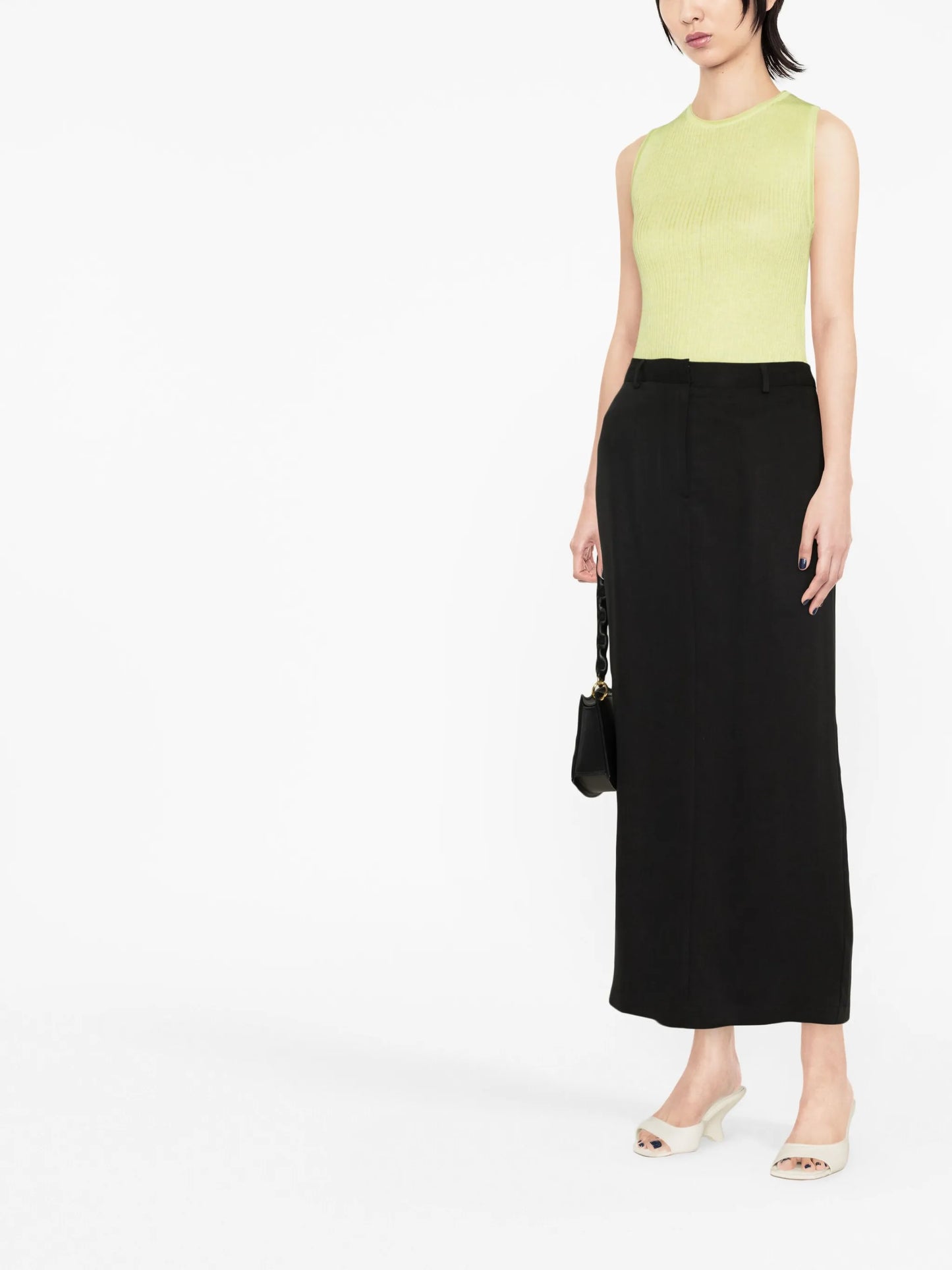 Gia high-waisted midi skirt
