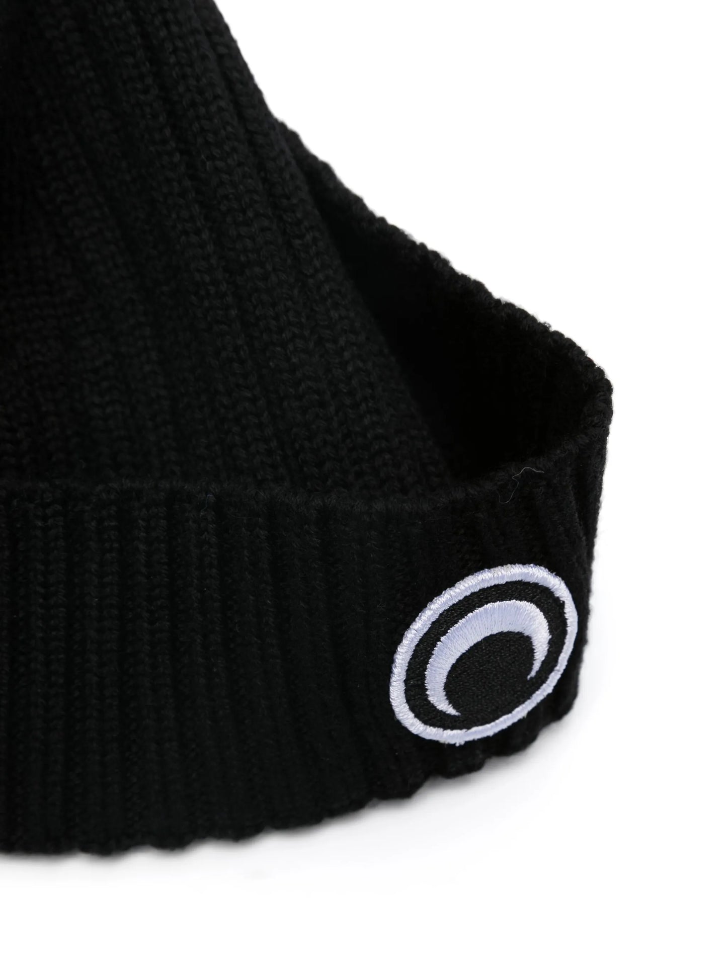 Crescent Moon ribbed wool beanie