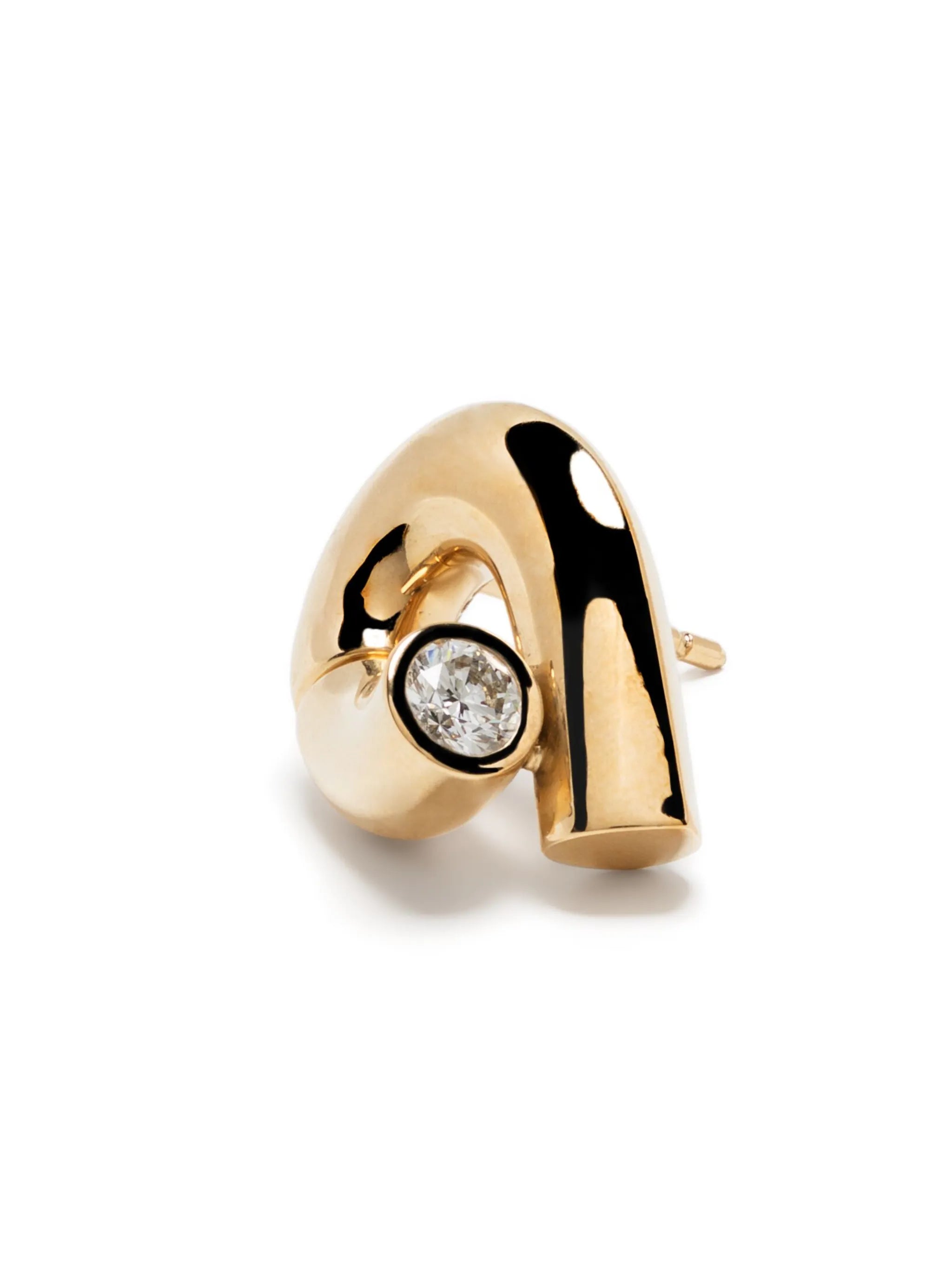 18kt yellow gold Oera diamond stud earrings