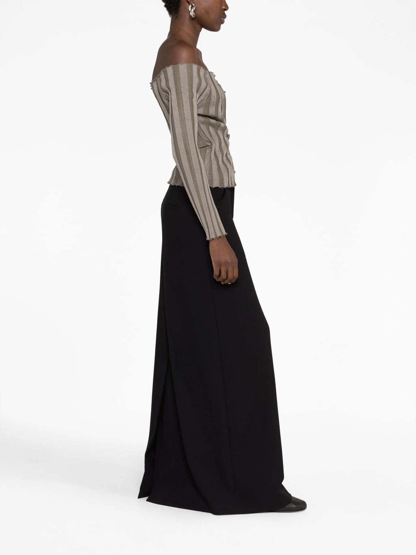 Katrine off-shoulder wrap cardigan
