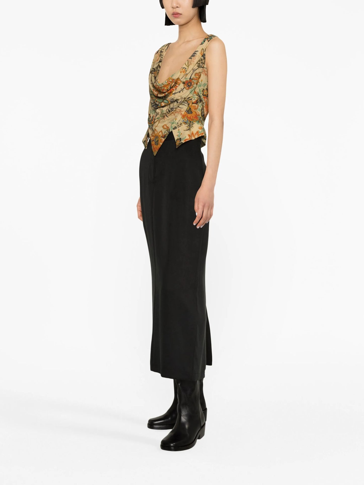 Sunday floral-print top
